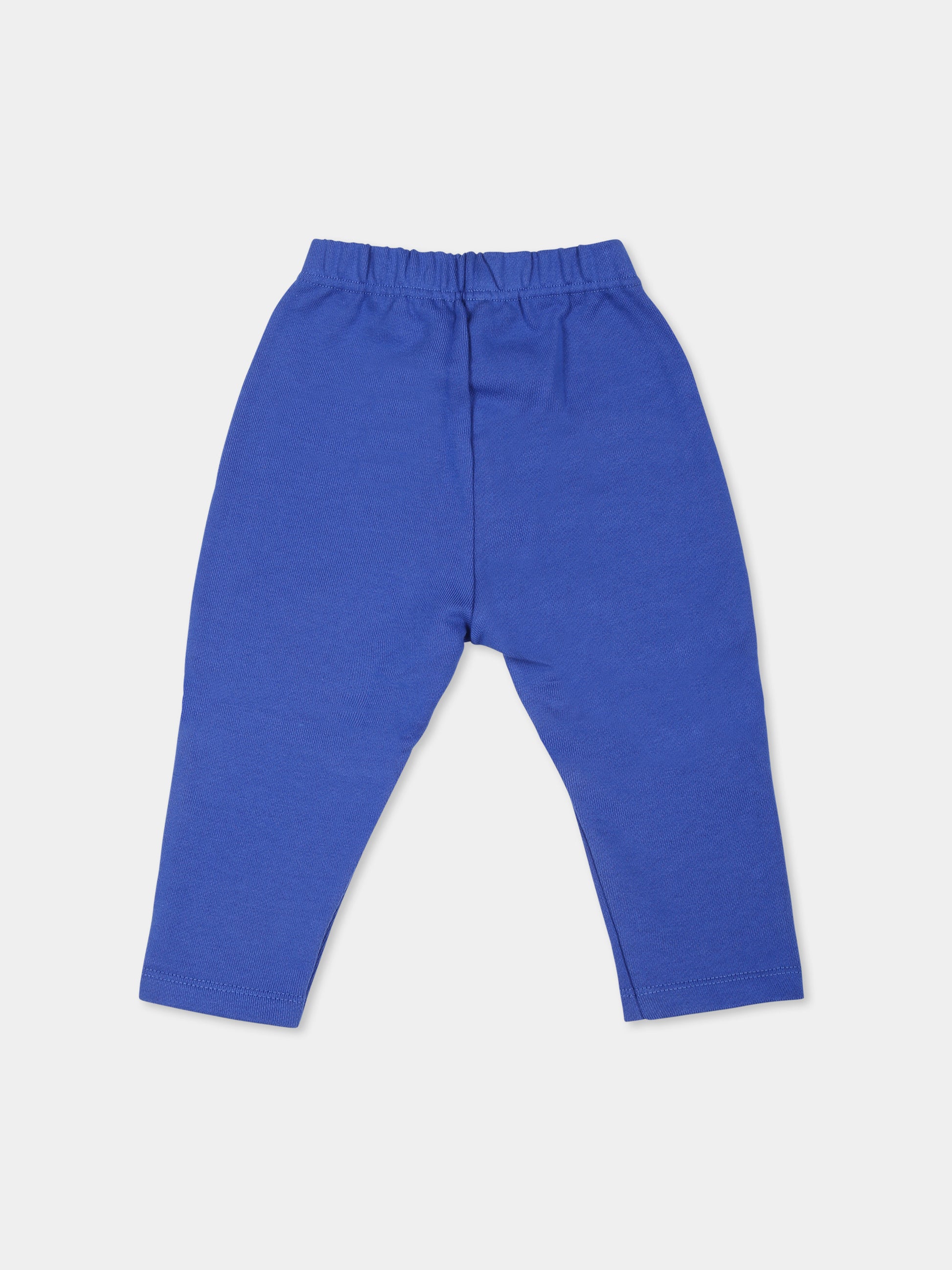 Pantaloni azzurri per neonato con logo,Petit Bateau,A0BQ0 CALVIN 07