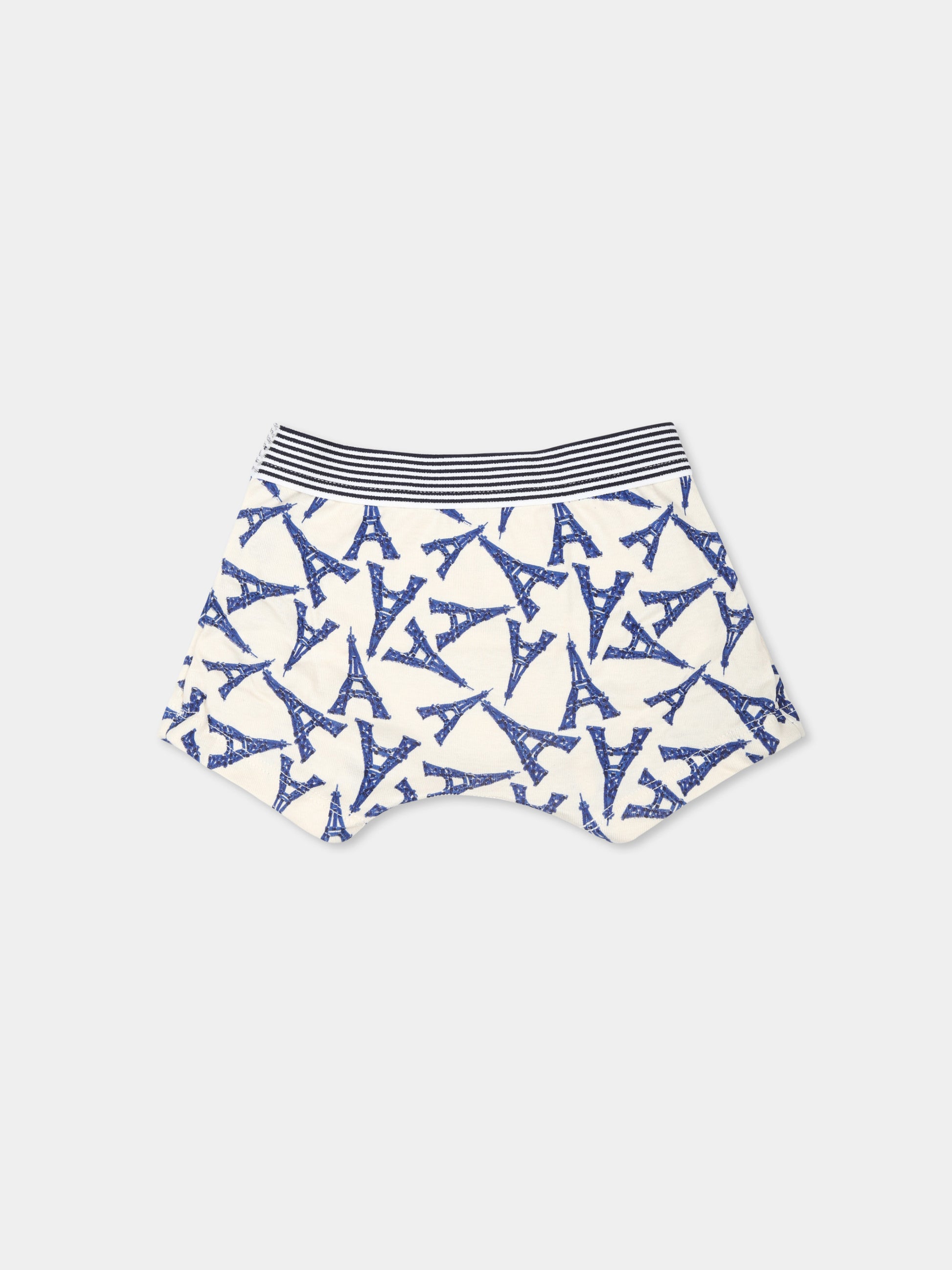 Set boxer multicolor per bambino con Tour Eiffel,Petit Bateau,A0BYE VARIANTE 1 00