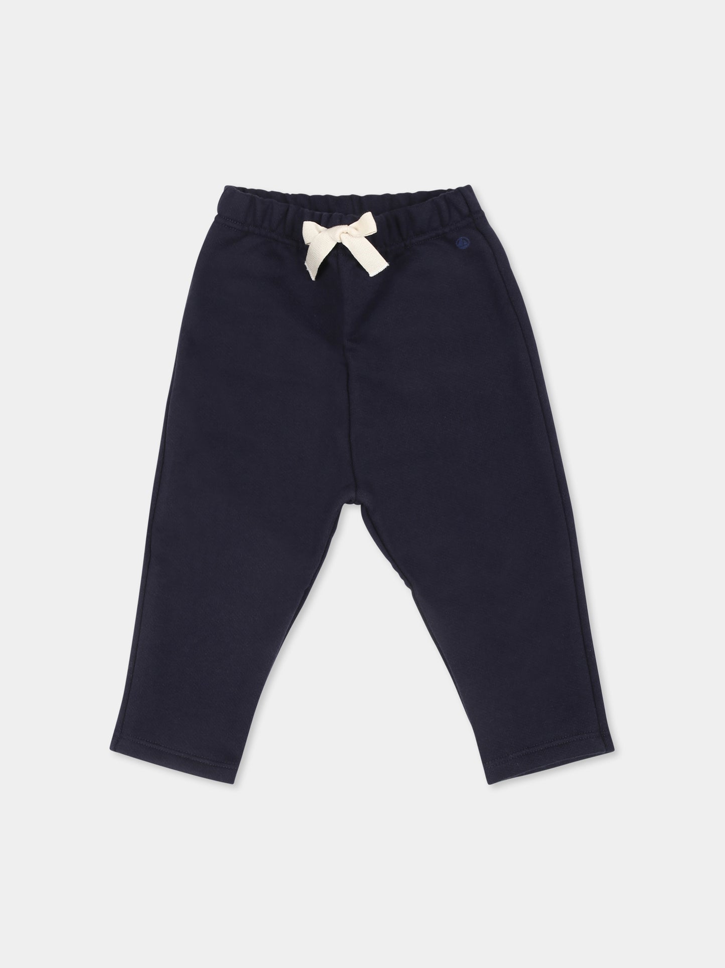 Pantaloni blu per neonato con logo,Petit Bateau,A0BQ0 SMOKING 03