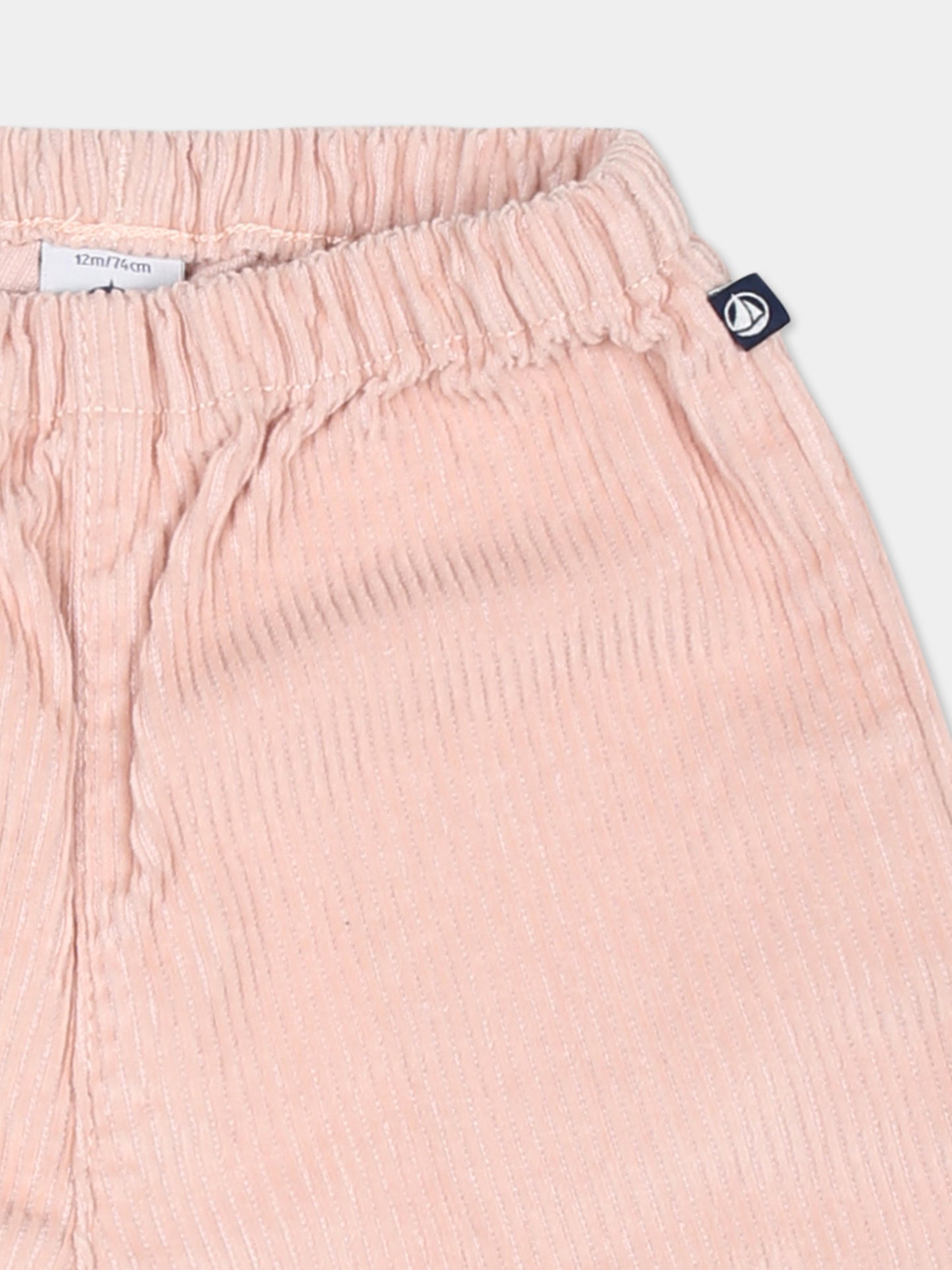 Pantaloni rosa per neonata,Petit Bateau,A0B10 SALINE 03