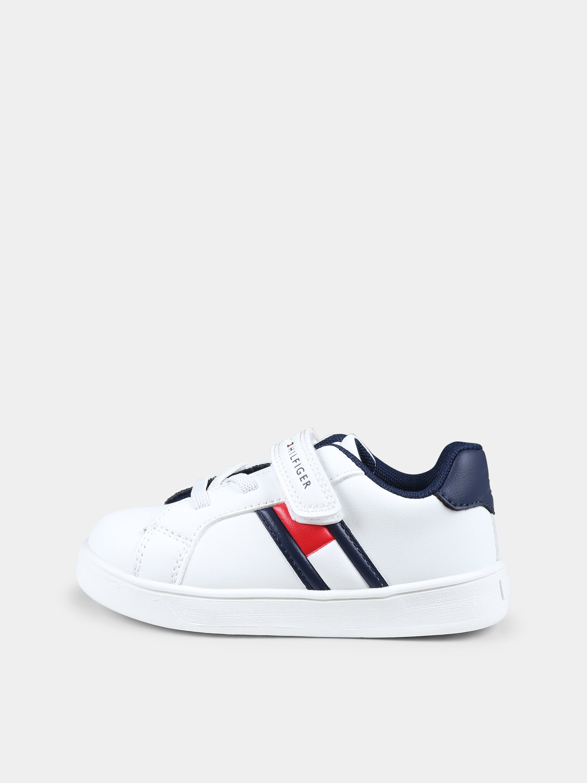 Sneakers bianche per bambini con logo,Tommy Hilfiger Junior,T1X9 33625 1351100