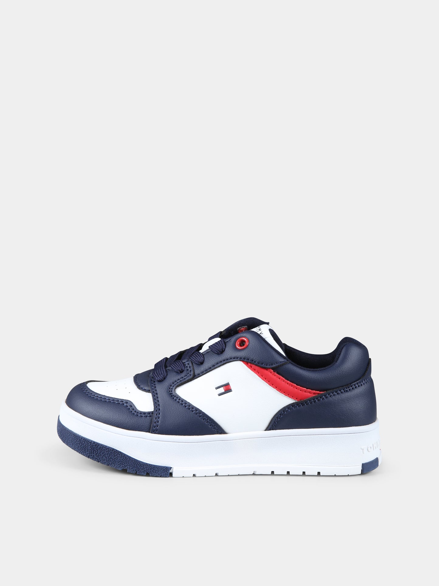 Sneakers blu per bambino con logo,Tommy Hilfiger Junior,T3X9 33638 1351X007