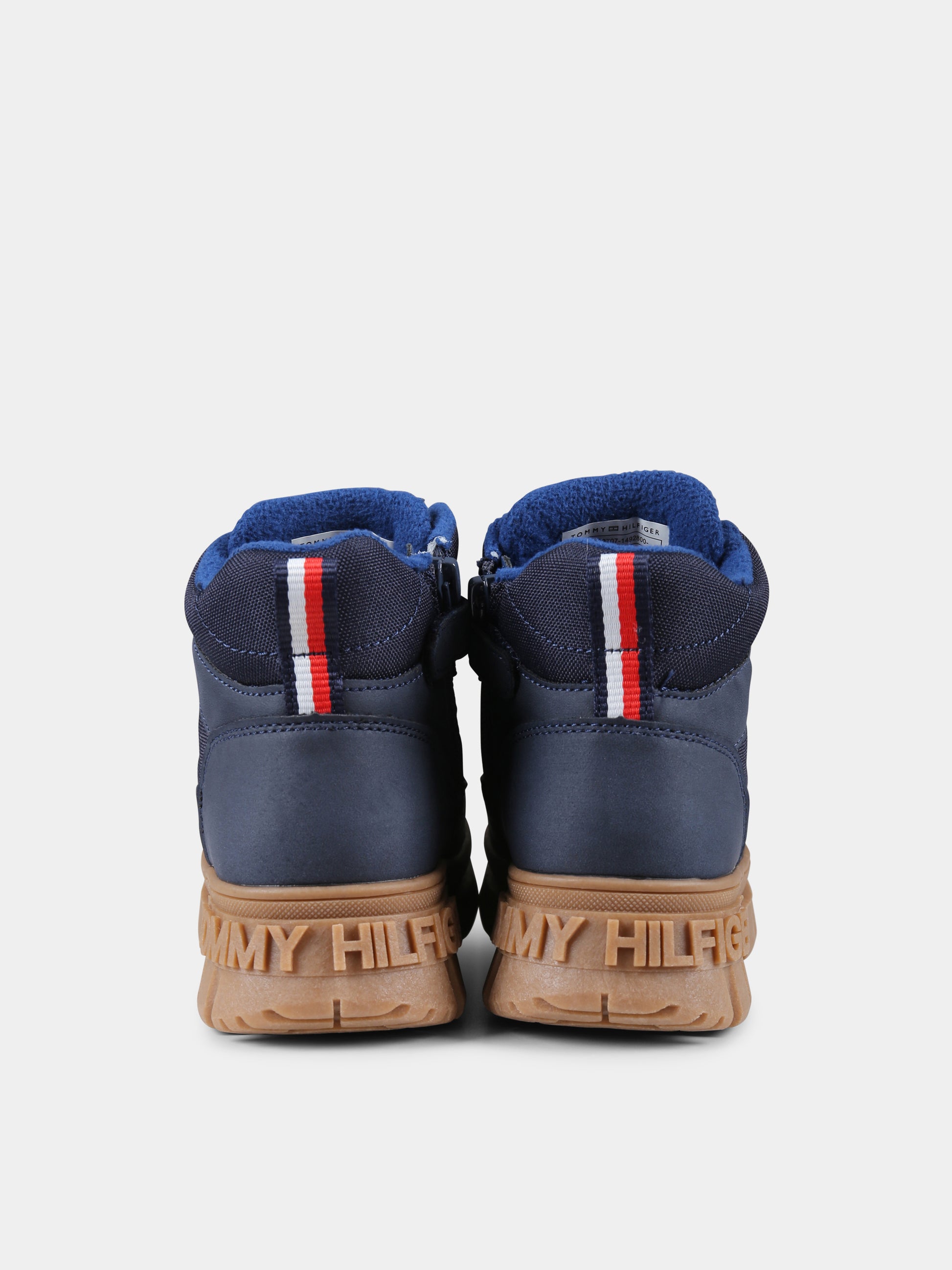 Stivaletti blu per bambino con logo,Tommy Hilfiger Junior,T3X5 33707 1492800