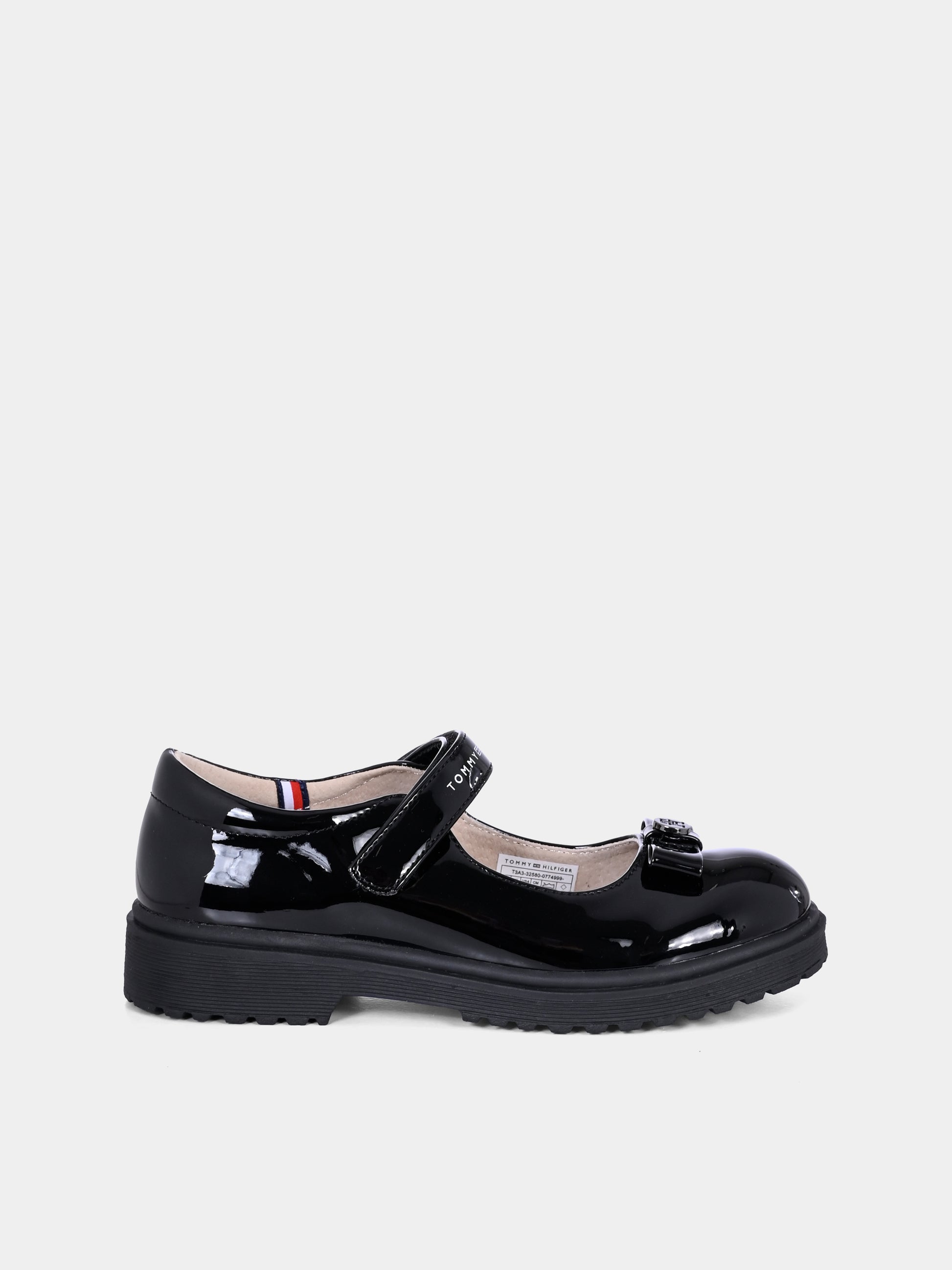 Ballerine nere per bambina con fiocco,Tommy Hilfiger Junior,T3A3 32580 0774999