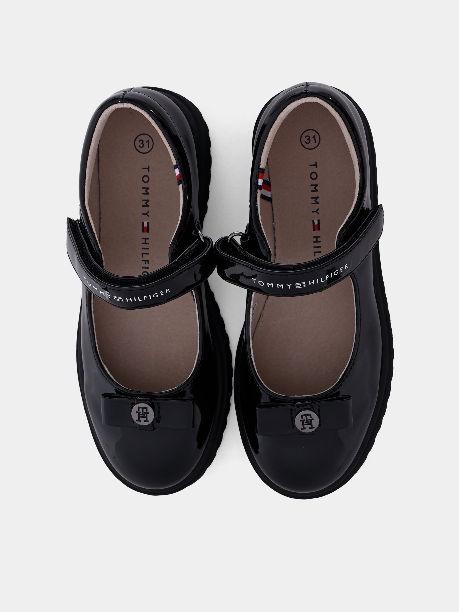 Ballerine nere per bambina con fiocco,Tommy Hilfiger Junior,T3A3 32580 0774999