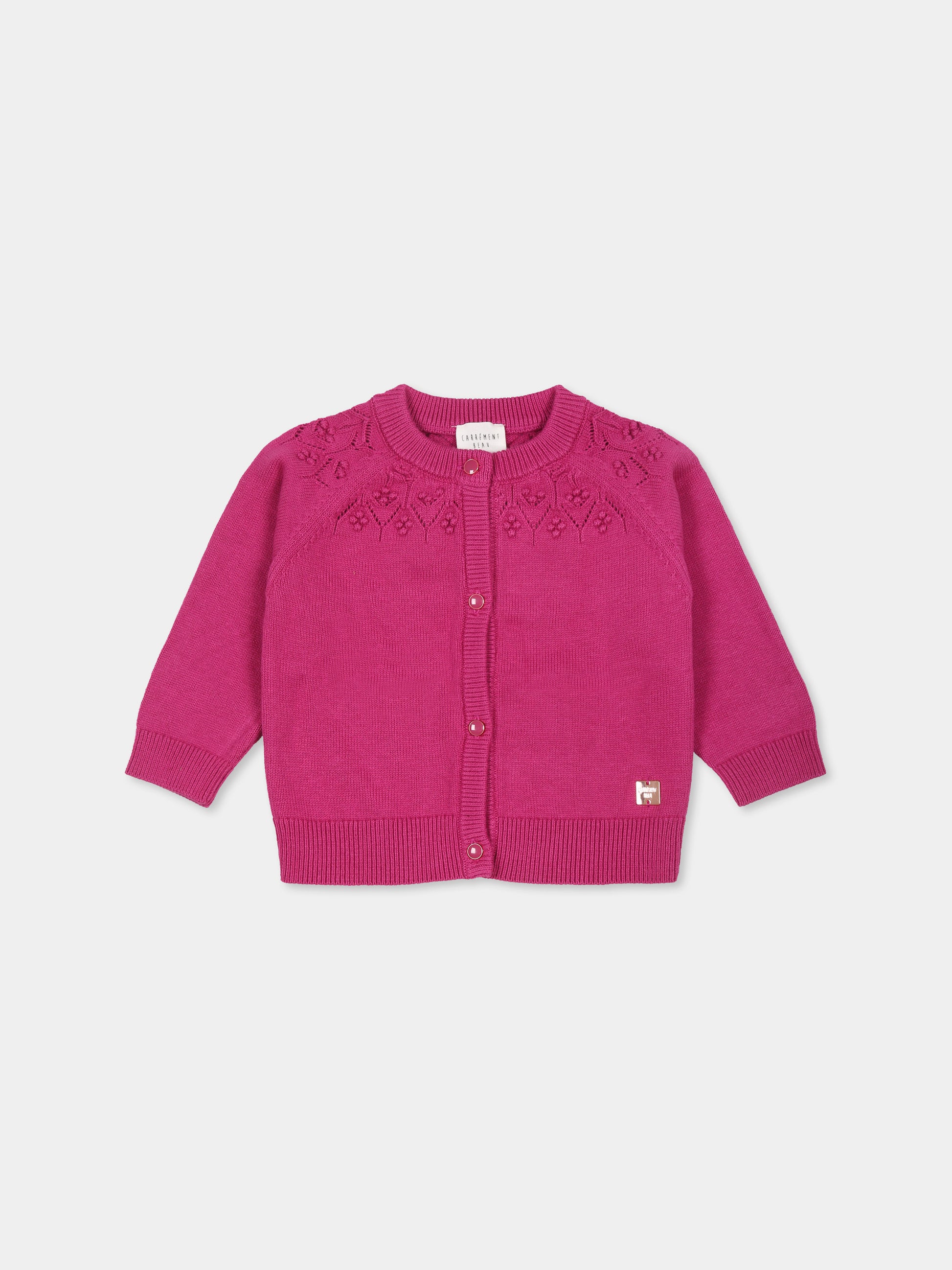 Cardigan fucsia per neonata,Carrement Beau,Y30211 49B