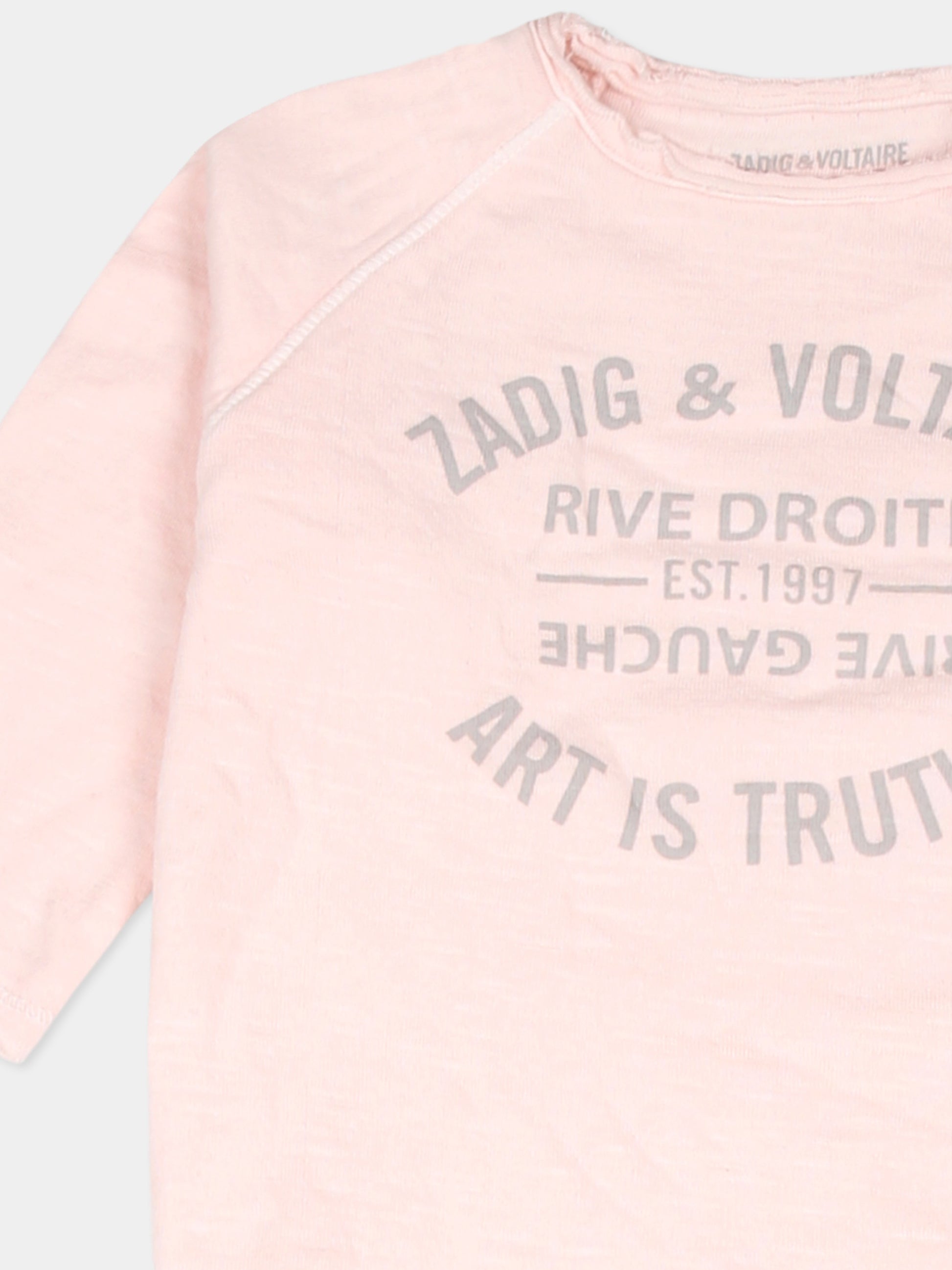 Completo nascita rosa per neonata con logo,Zadig & Voltaire Kids,X60150 43B