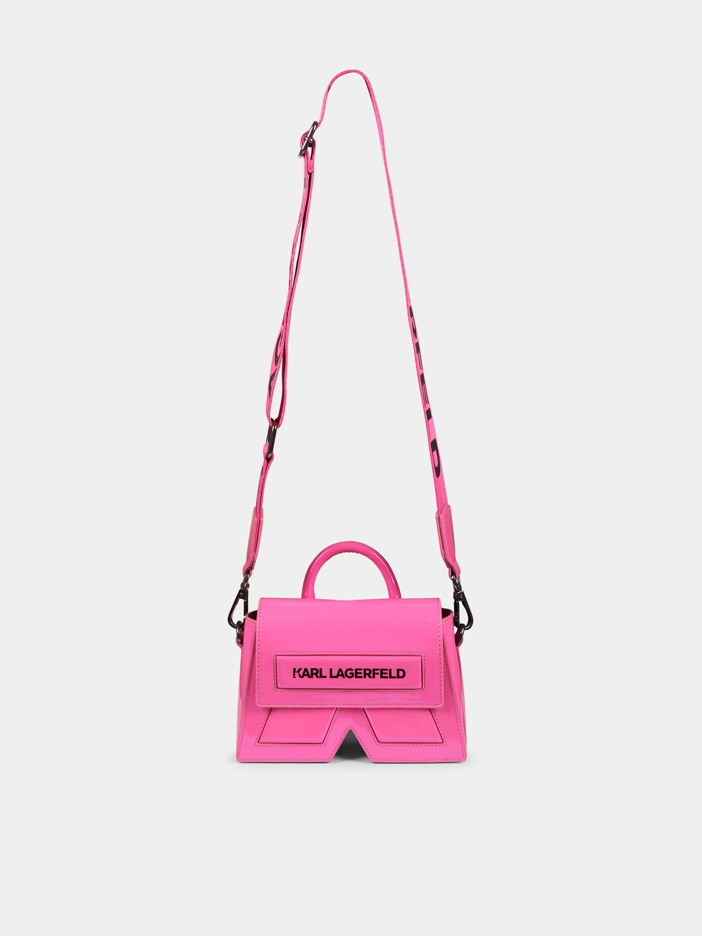 Borsa IKON K rosa per bambina con logo,Karl Lagerfeld Kids,Z30343 46A