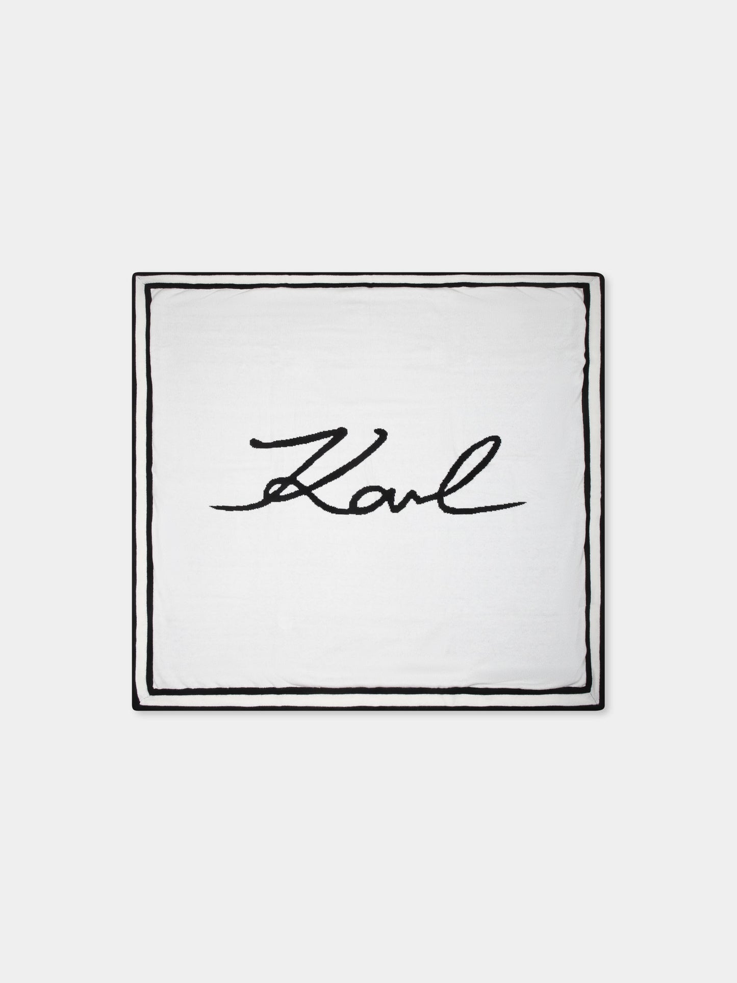 Coperta avorio per neonati con logo,Karl Lagerfeld Kids,Z30364 122
