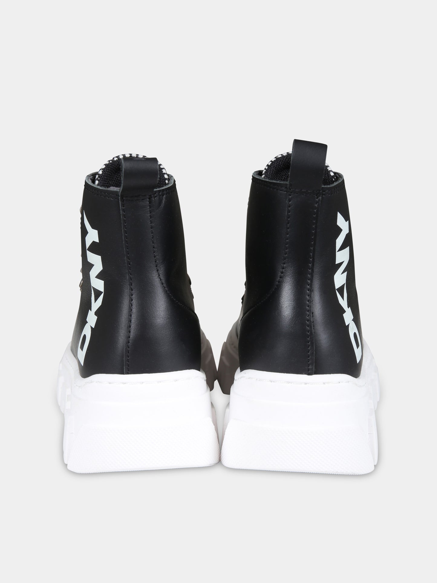 Sneakers nere per bambina con logo,Dkny,D60879 09B