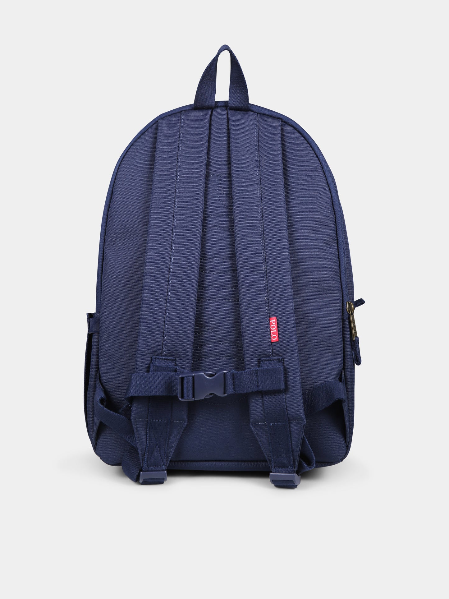 Zaino blu per bambino con Polo Bear,Ralph Lauren Kids,9AR149 BCV