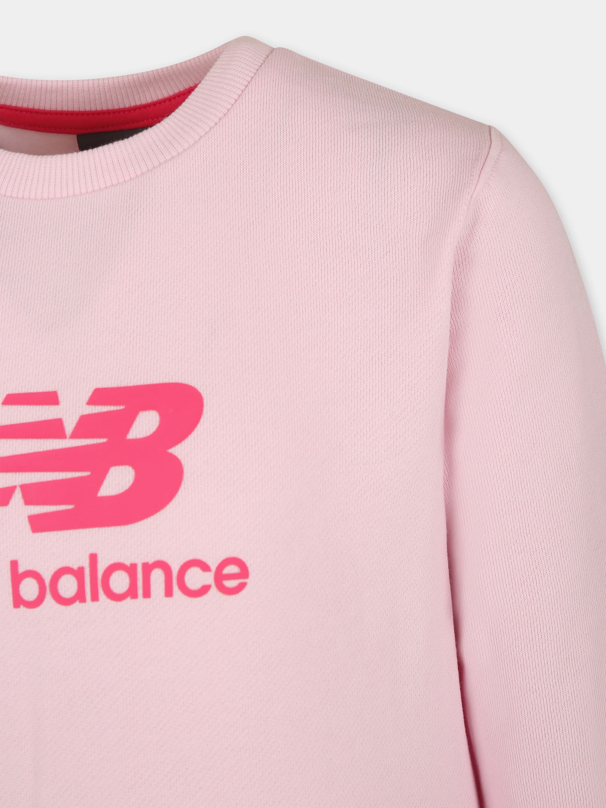 Completo rosa per bambina con logo,New Balance,24W NBLAKG0044J LAKG0044J LIR