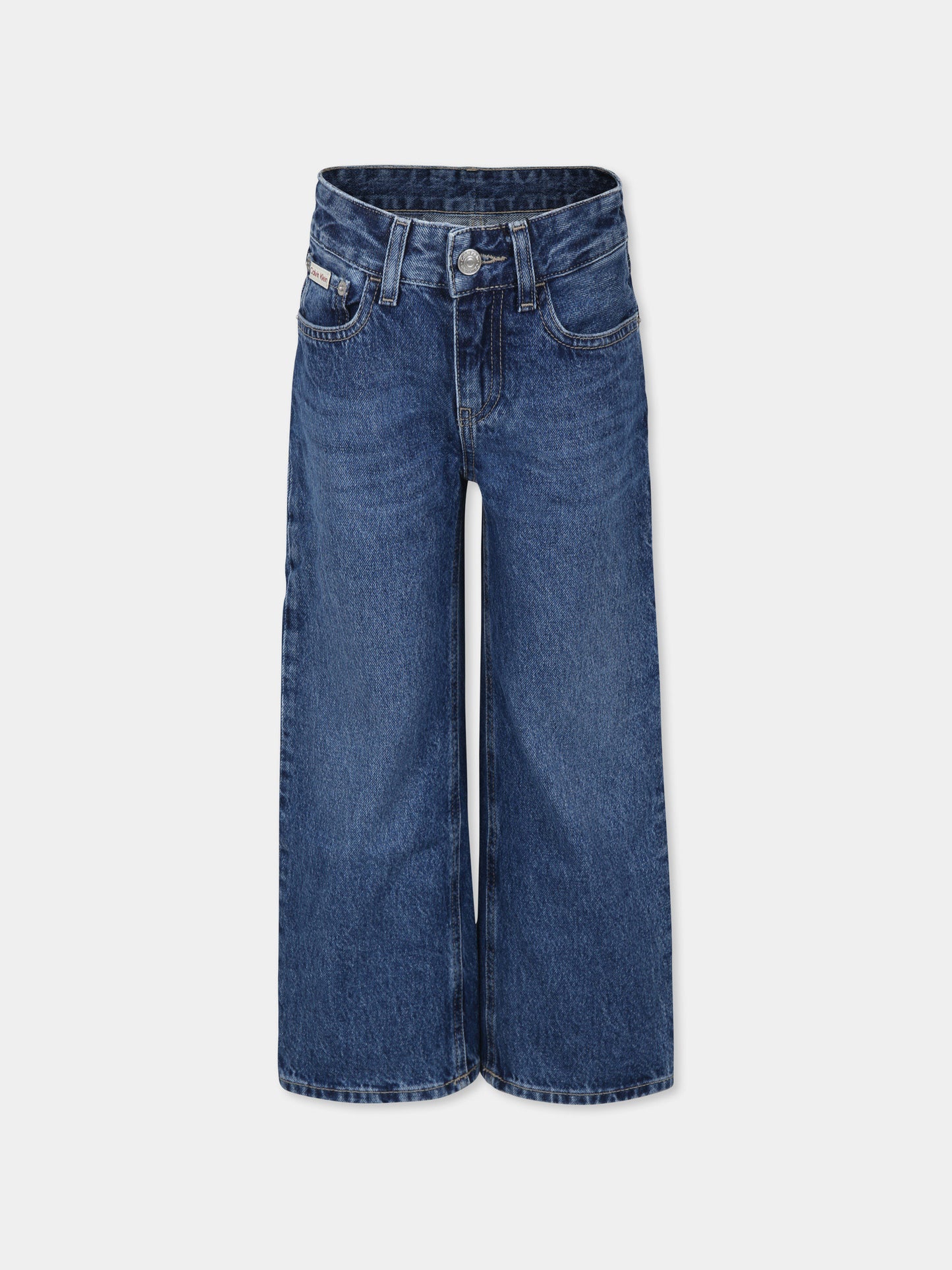 Jeans blu per bambino con logo,Calvin Klein Kids,IB0IB02186T 1A4