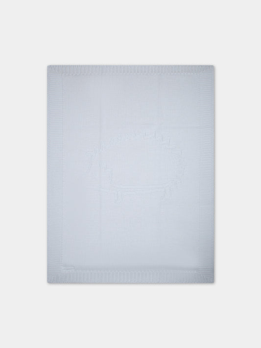 Coperta celeste per neonato con riccio,Tartine Et Chocolat,T60006F 41