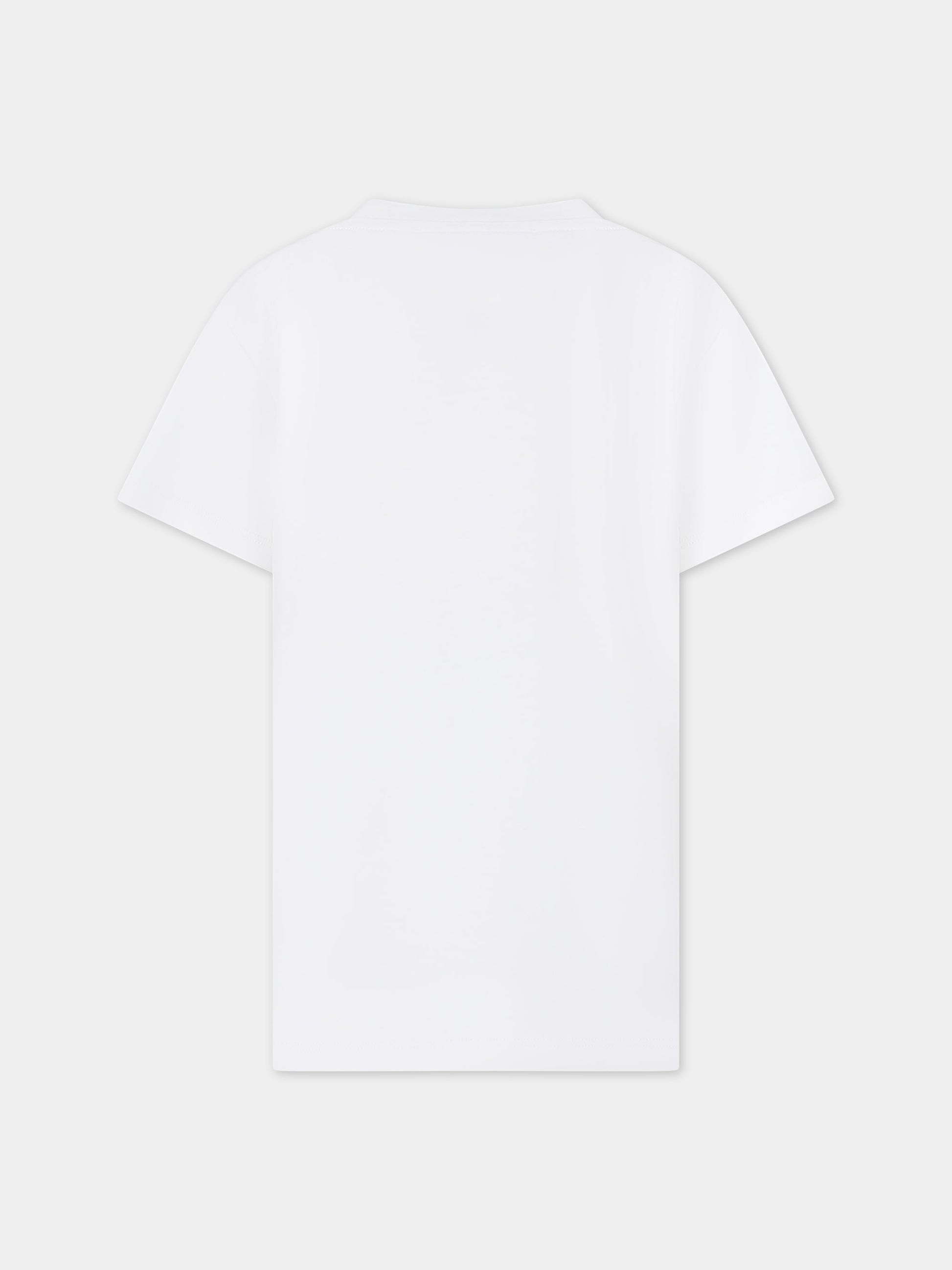 T-shirt bianca per bambina con Medusa,Versace,1000052 1A09710 2W310