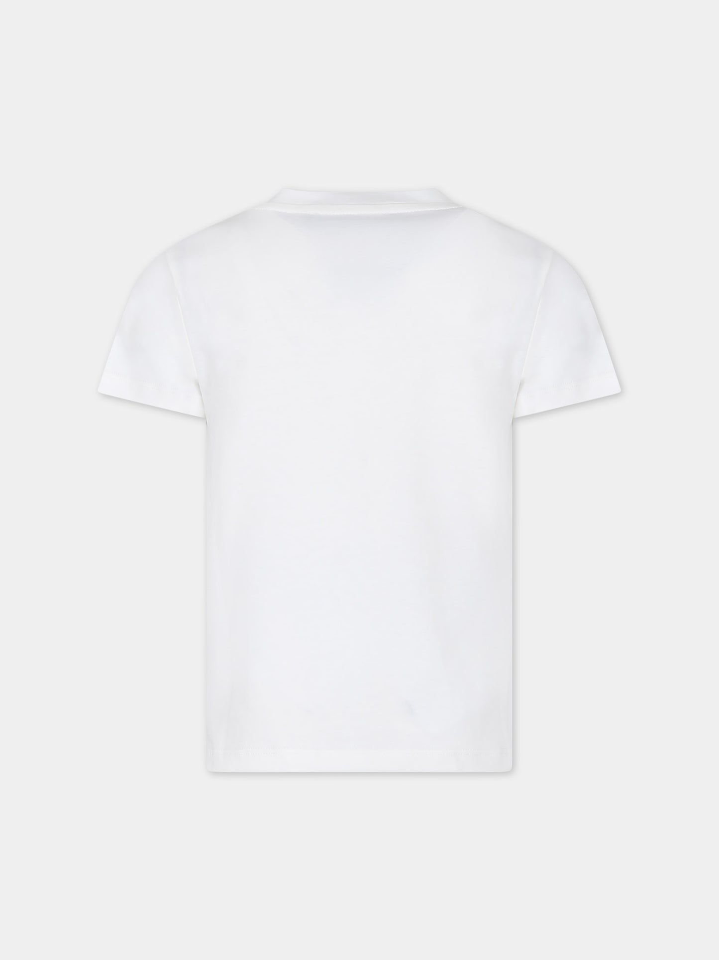 T-shirt bianca per bambini con Medusa,Versace,1000239 1A10164 2W110