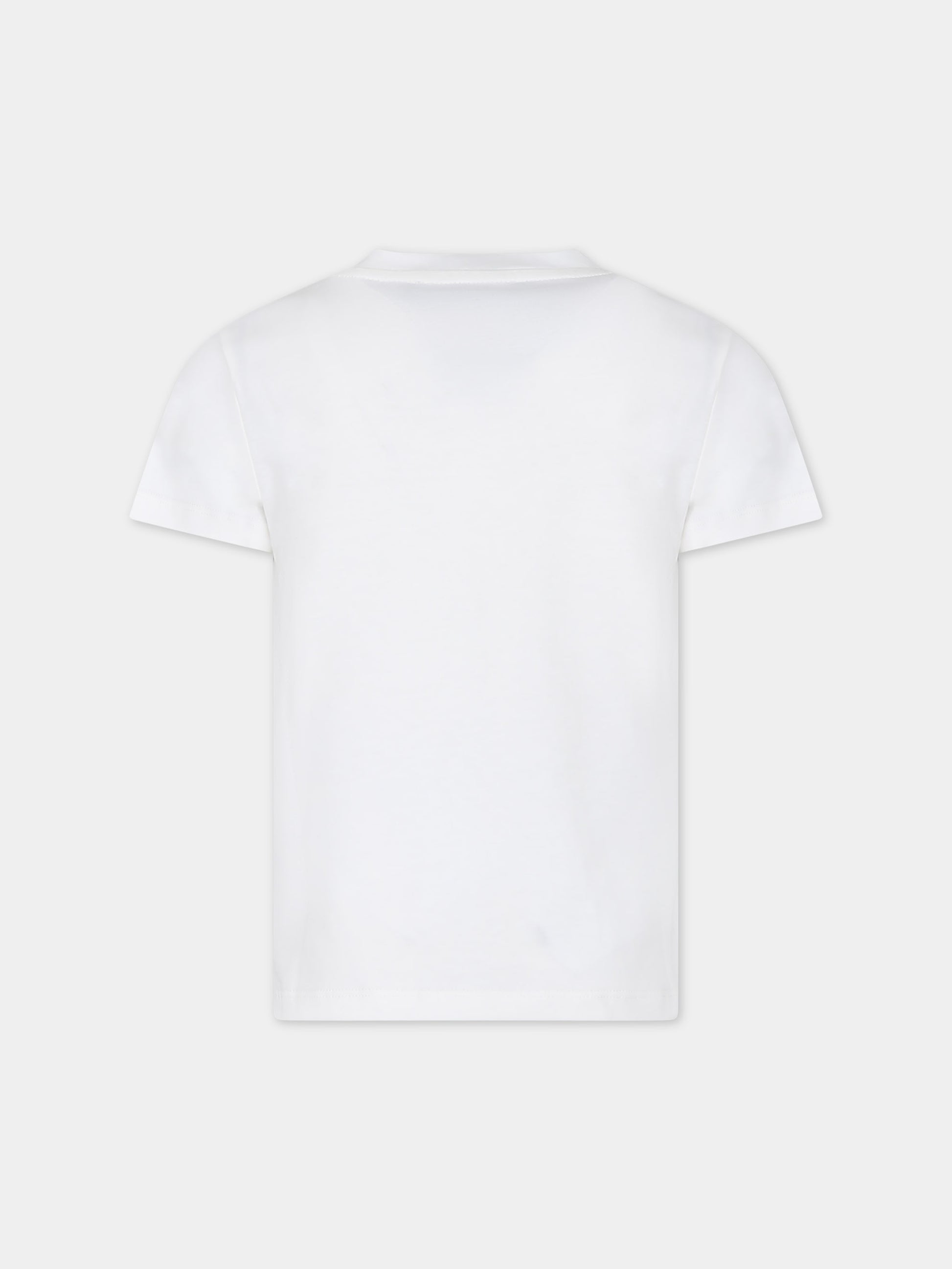 T-shirt bianca per bambini con Medusa,Versace,1000239 1A10164 2W110