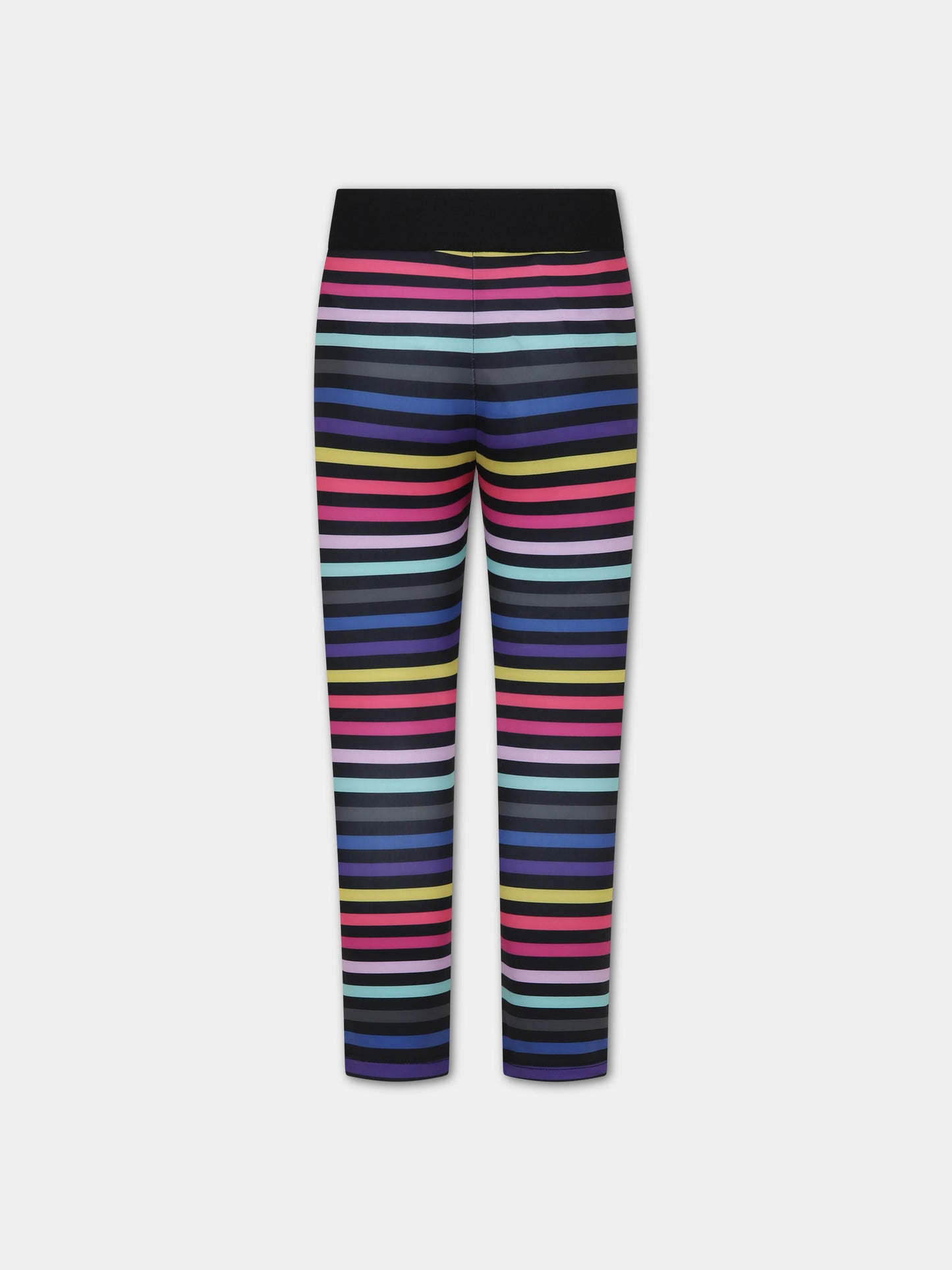 Leggings neri per bambina con logo,Sonia Rykiel Paris,A14005 Z41