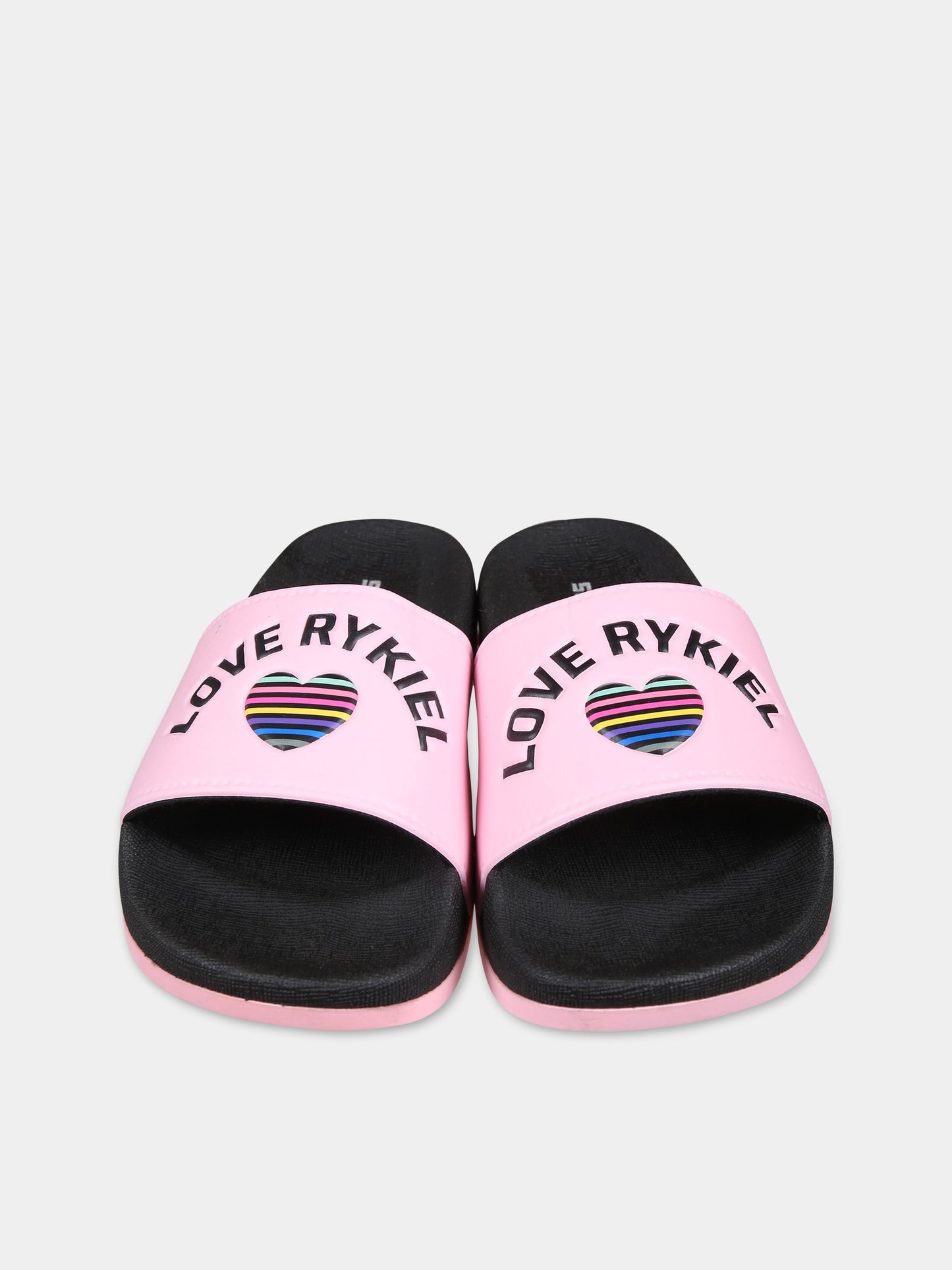 Ciabatte rosa per bambina con logo e cuore,Sonia Rykiel Paris,A19000 45T