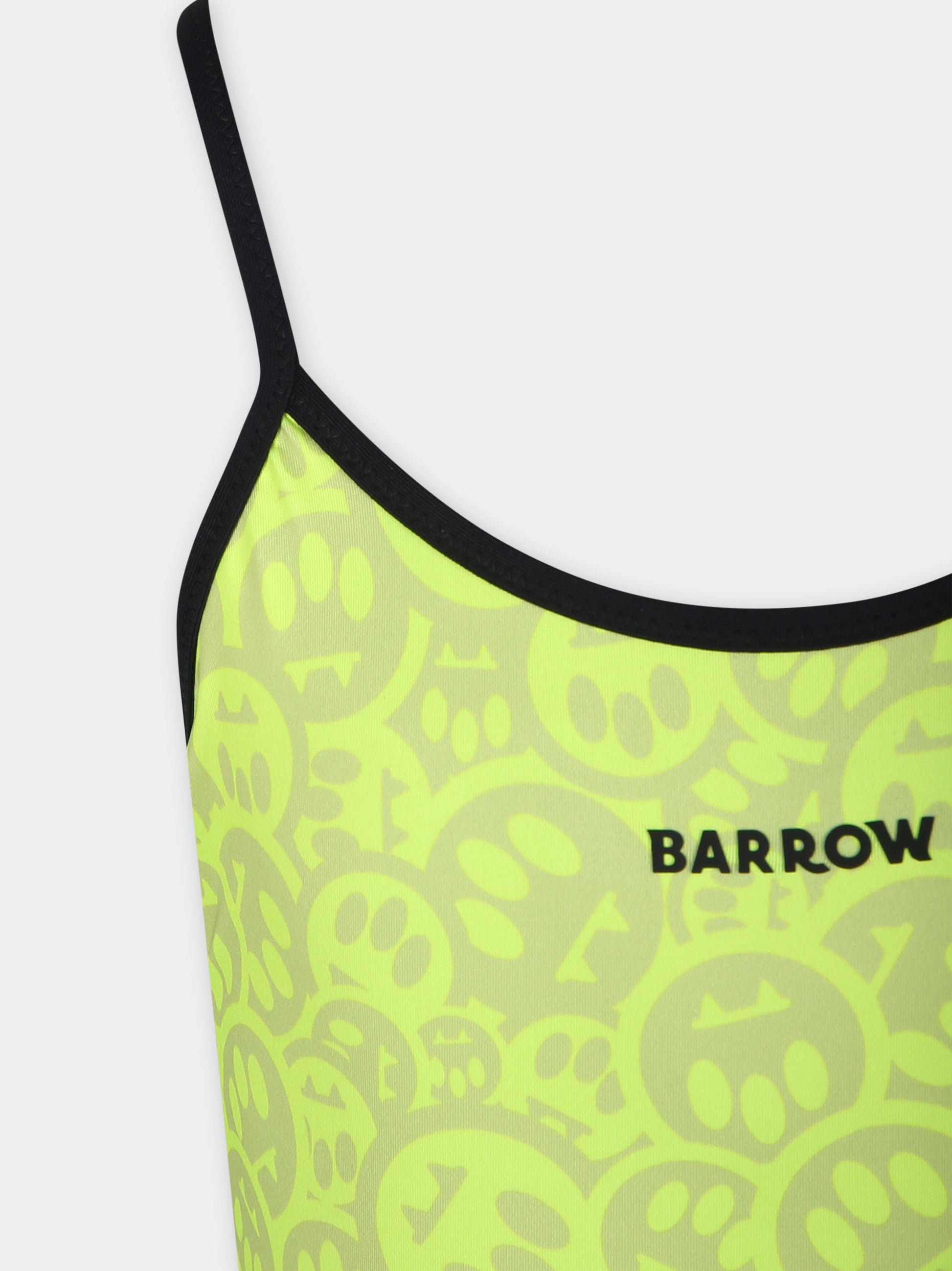 Costume giallo per bambina con stampa smile,Barrow,S4BKJGSM155 023