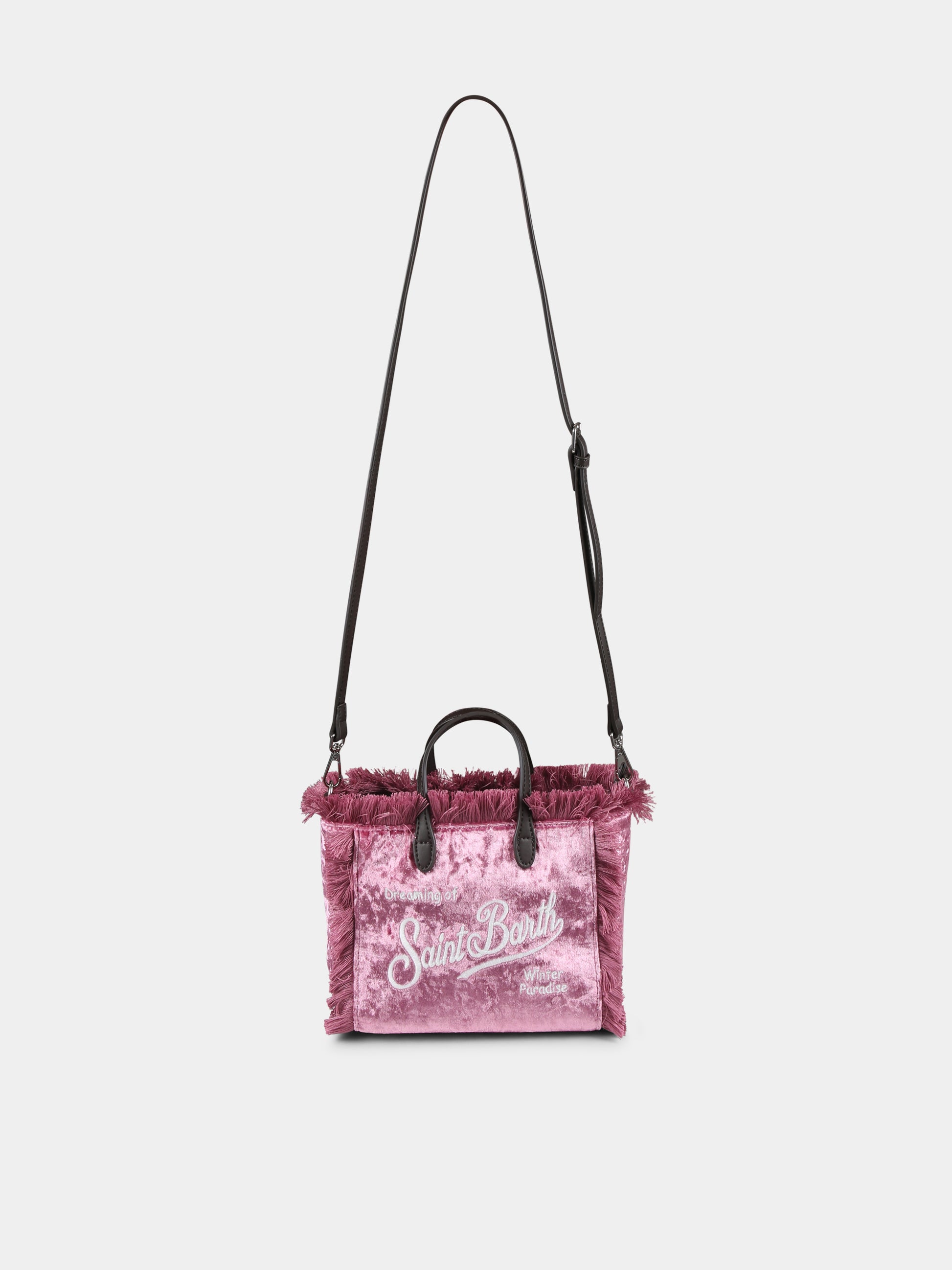 Borsa Vanity mini rosa per bambina con logo,Mc2 Saint Barth,VAMI007 - 00225G