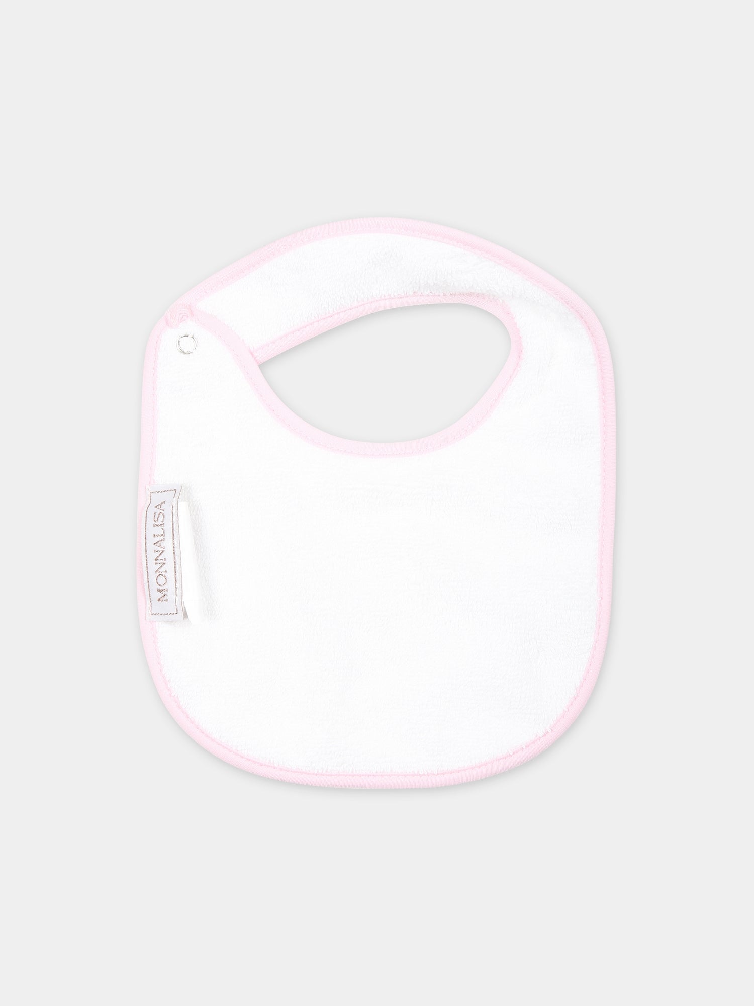 Set bianco per neonata con stampa fiori,Monnalisa,35C501 3000 0099