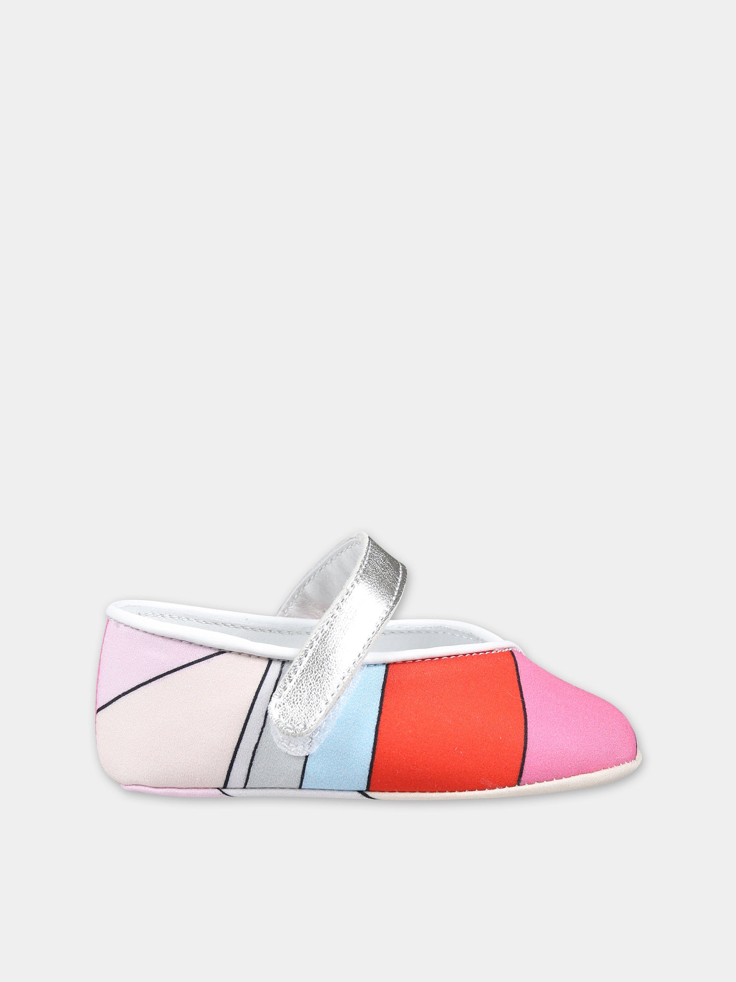 Ballerine multicolor per neonata con stampa,Emilio Pucci Junior,PU0066 P0402 105MC
