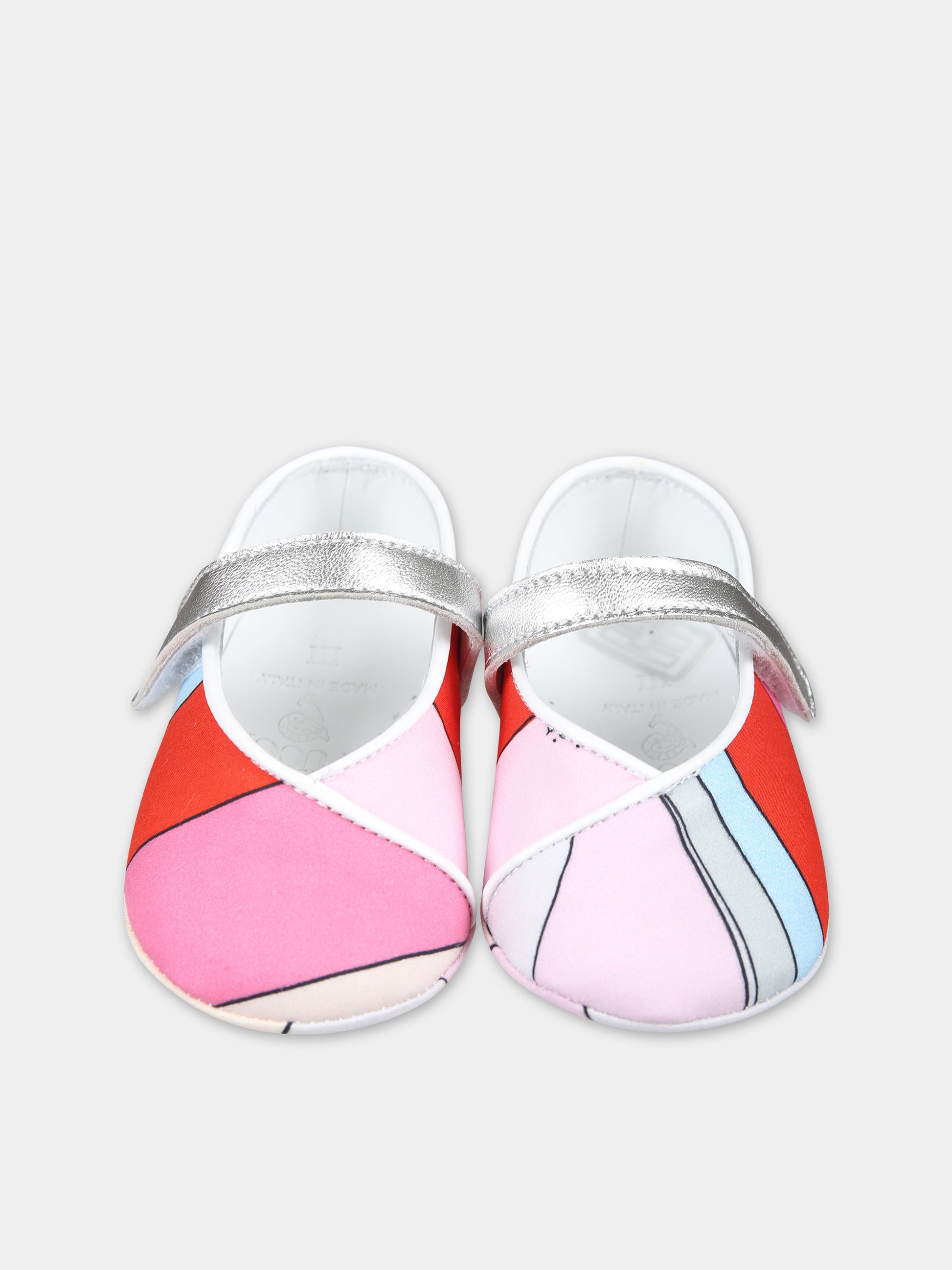 Ballerine multicolor per neonata con stampa,Emilio Pucci Junior,PU0066 P0402 105MC