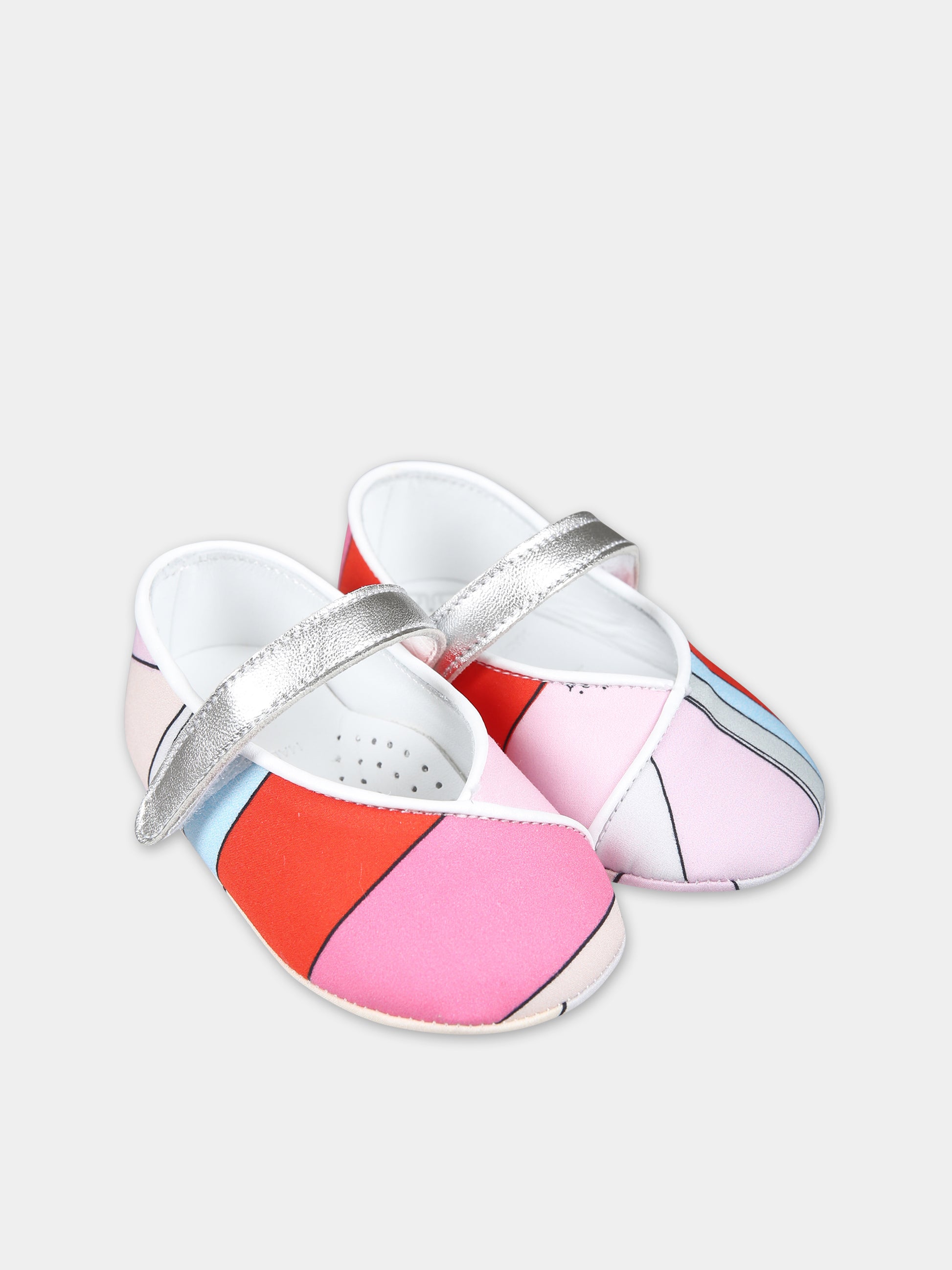 Ballerine multicolor per neonata con stampa,Emilio Pucci Junior,PU0066 P0402 105MC