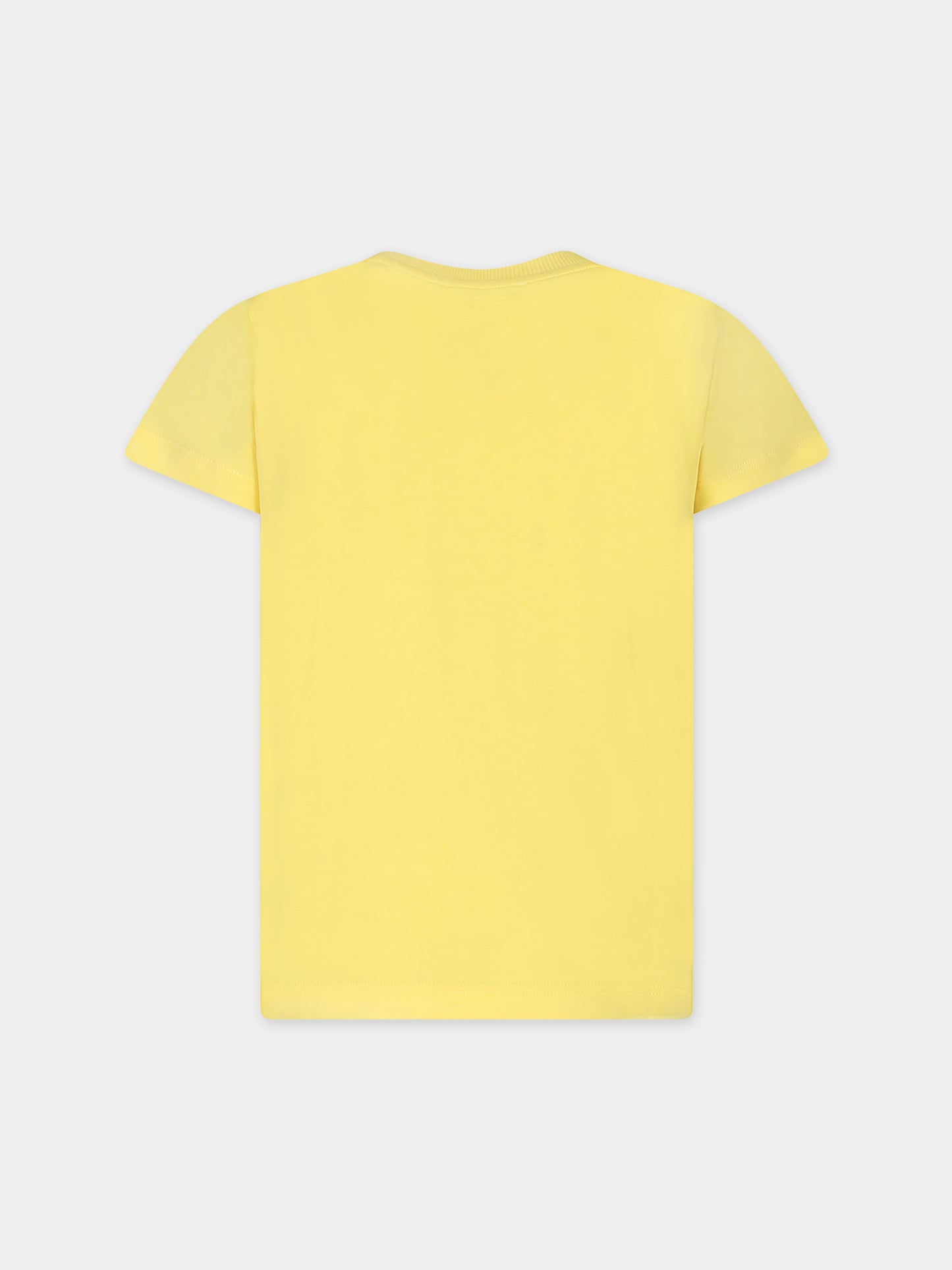 T-shirt gialla per bambini con Teddy Bears e logo,Moschino Kids,HMM04K LAA03 50162