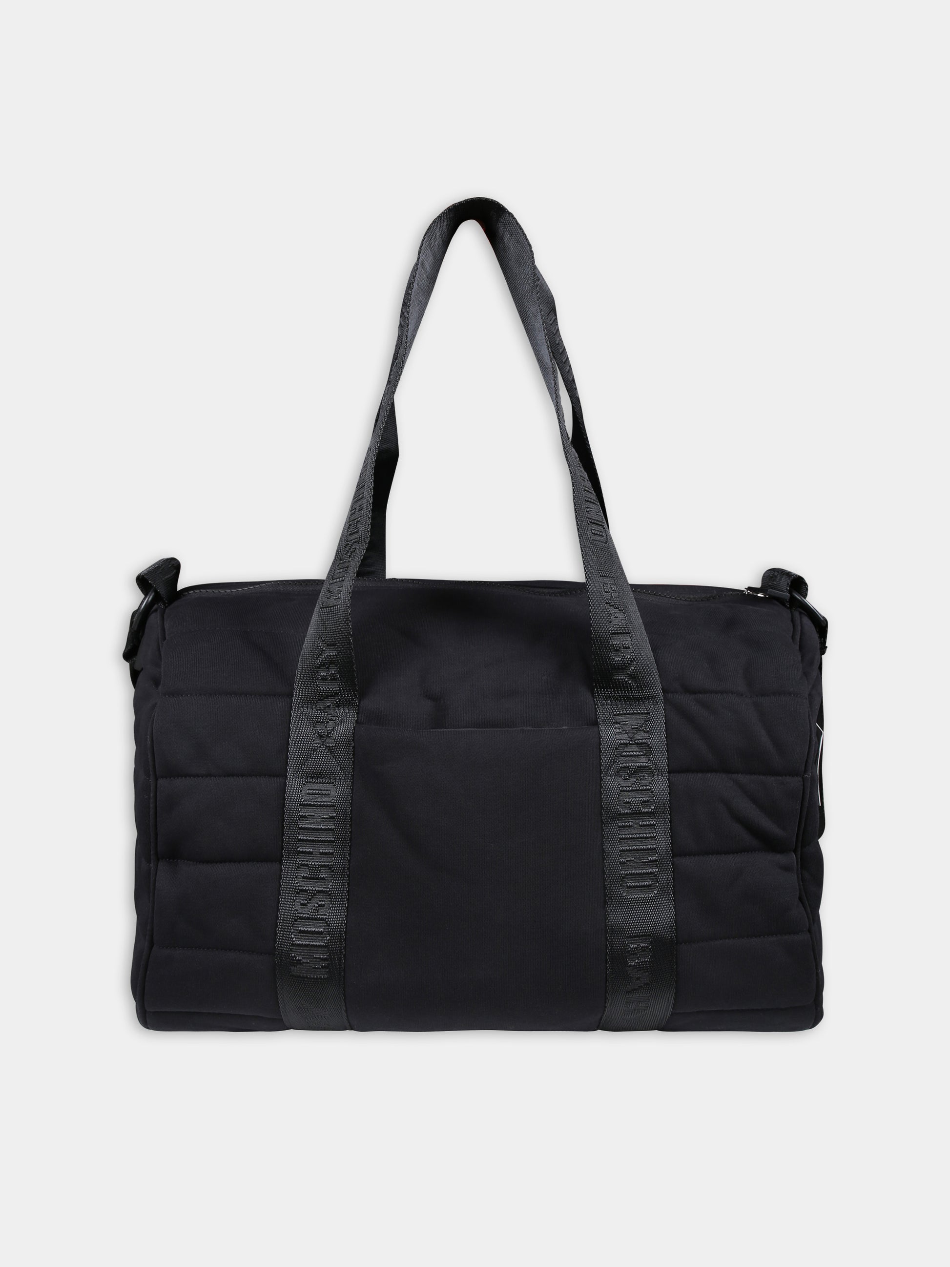 Borsa mamma nera per neonati con Teddy Bear e logo,Moschino Kids,MOX03P LCA26 60100