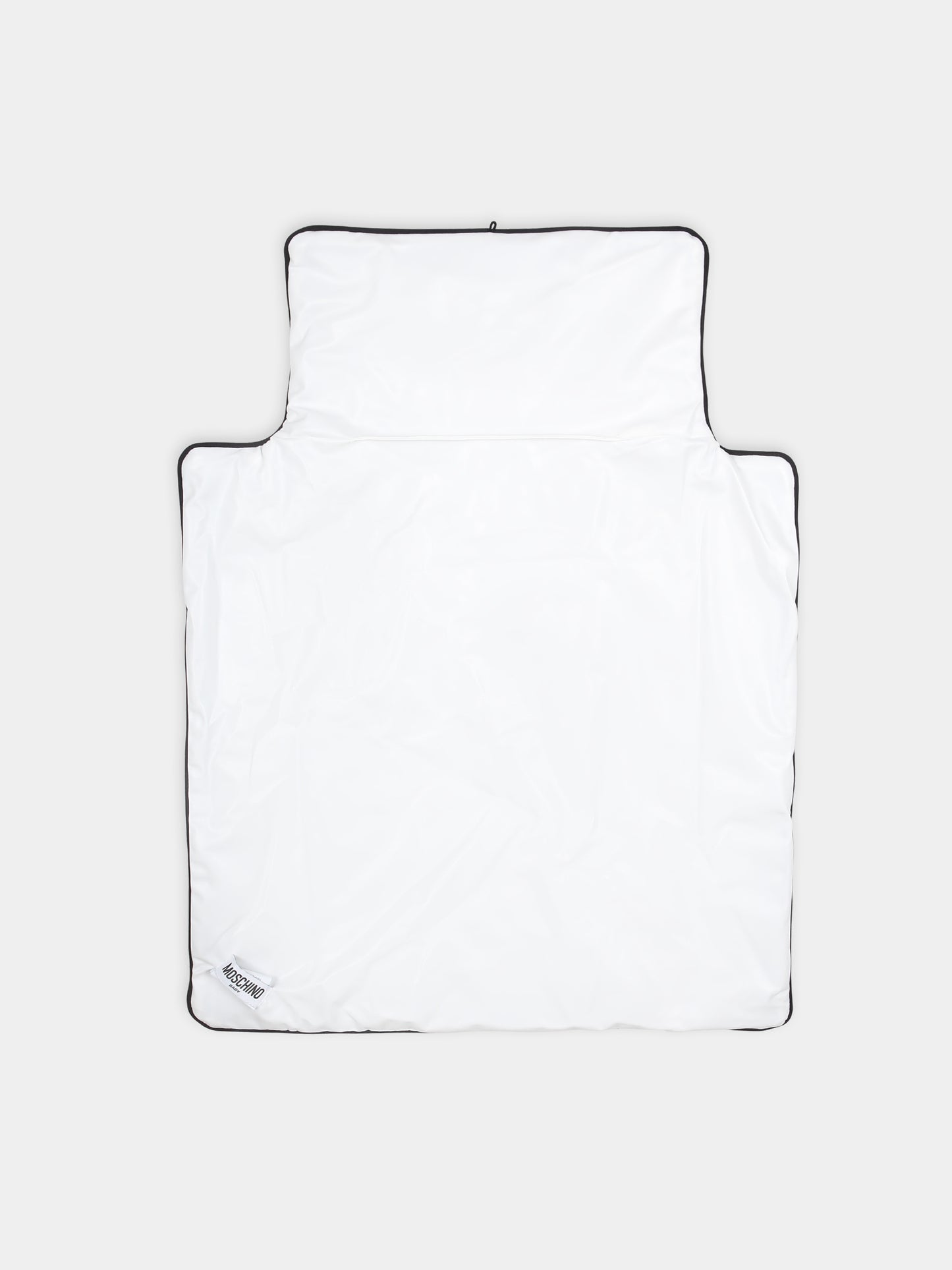 Borsa mamma nera per neonati con Teddy Bear e logo,Moschino Kids,MOX03P LCA26 60100