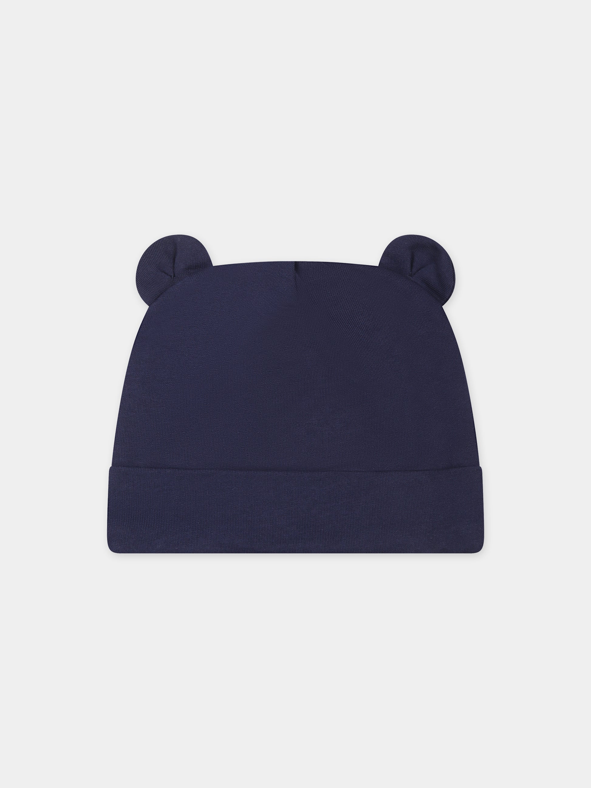 Set blu per neonato con Teddy Bear e logo,Moschino Kids,MUY06Q LCA19 40016