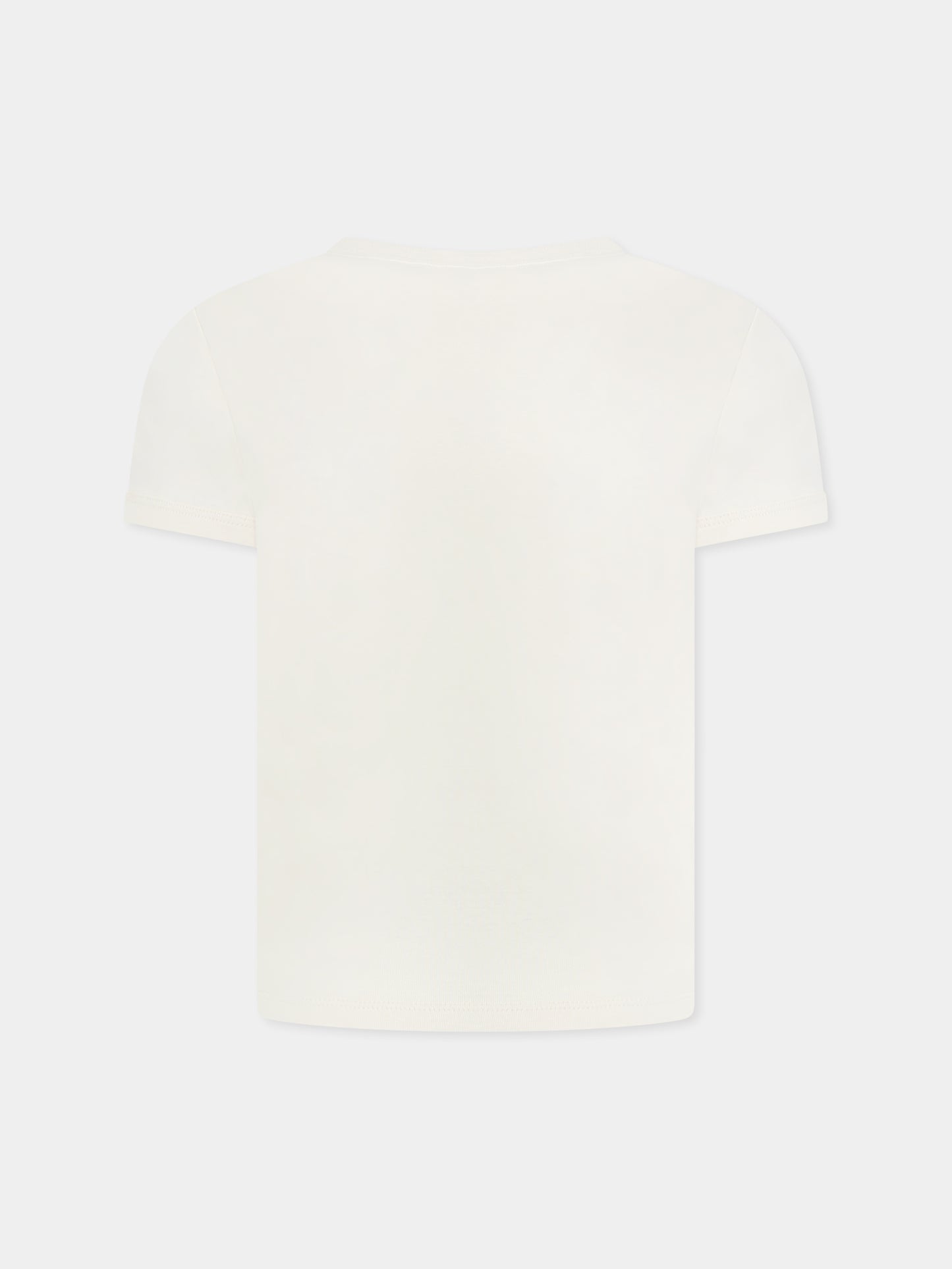 Ivory t-shirt for kids with cats