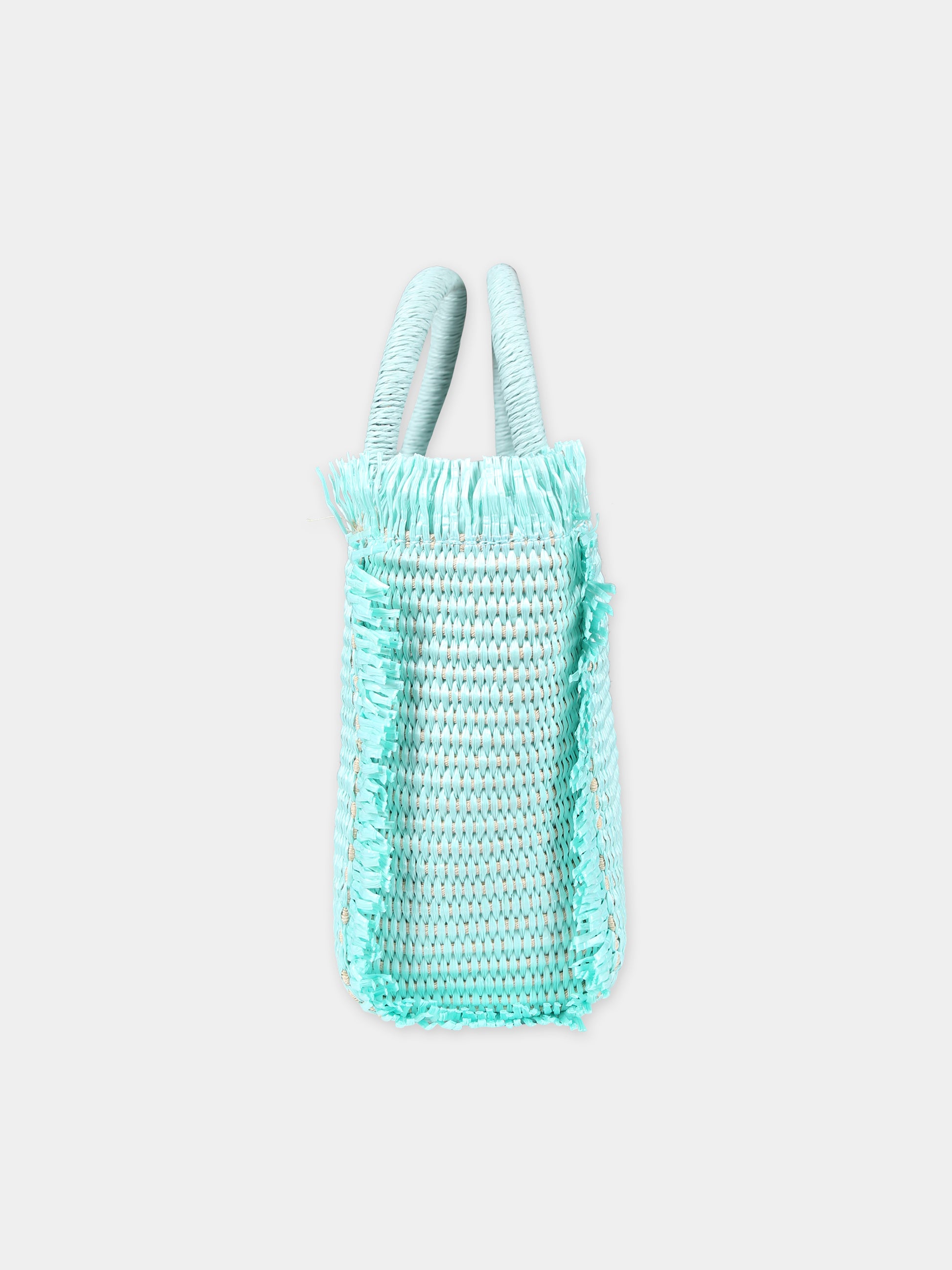 Borsa verde per bambina con logo,Mc2 Saint Barth,VAMI009 00379F