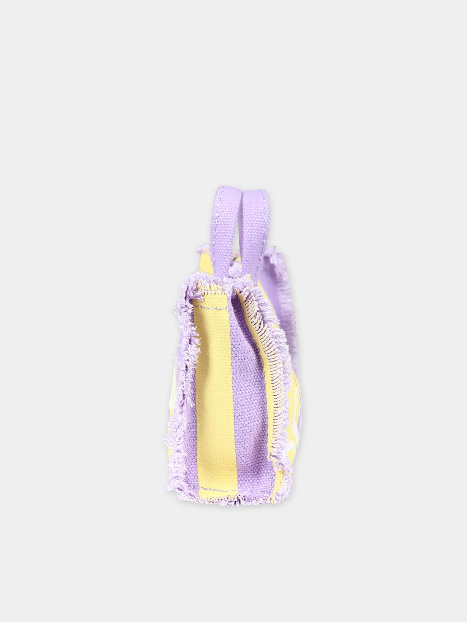 Borsa porta cellulare viola per bambina con logo,Mc2 Saint Barth,PHONE001 00603F