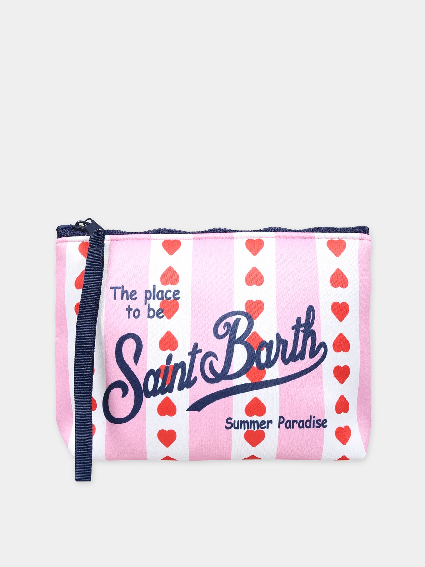 Pochette rosa per bambina con stampa cuori,Mc2 Saint Barth,ALIN001 01510F