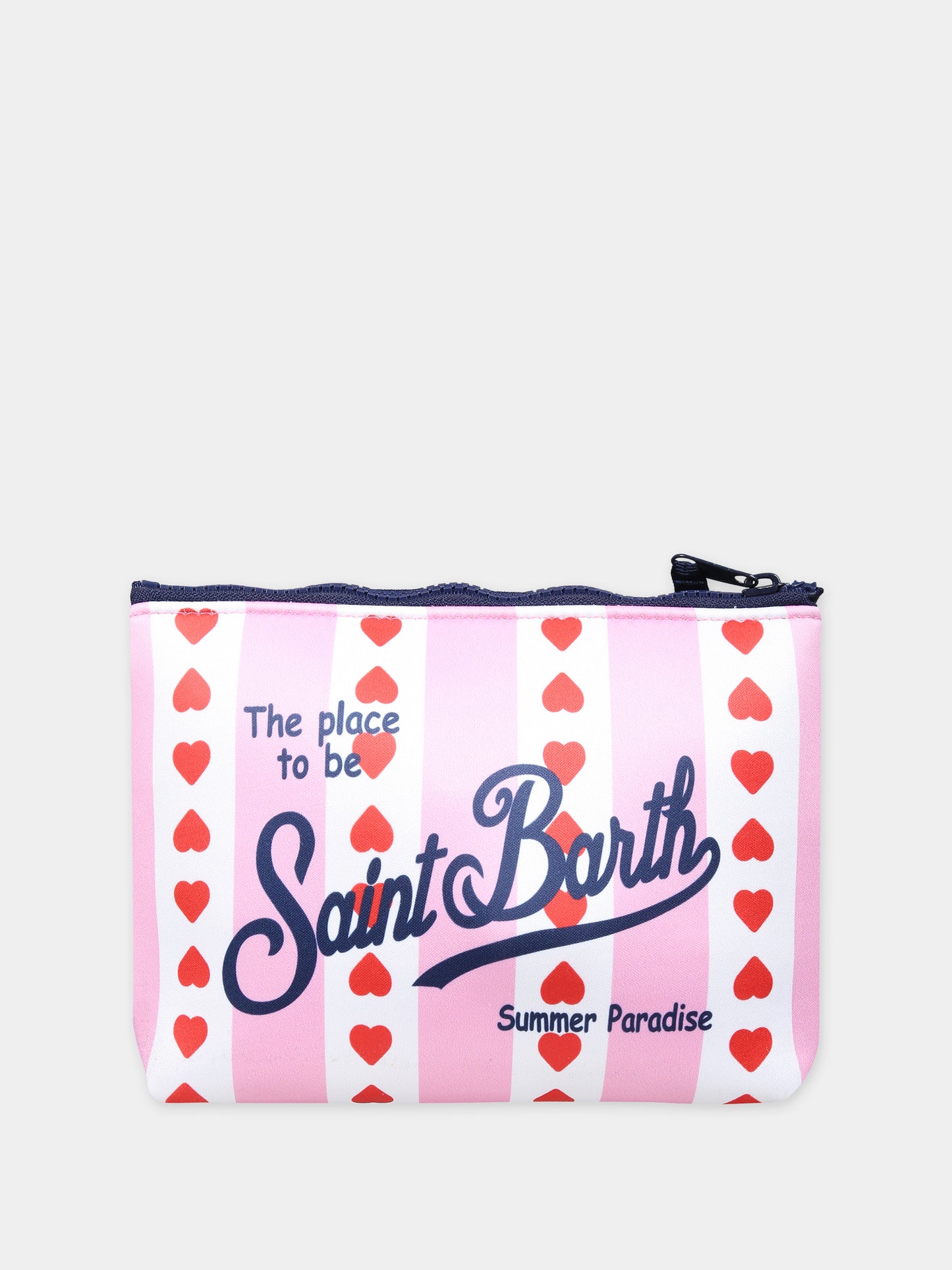 Pochette rosa per bambina con stampa cuori,Mc2 Saint Barth,ALIN001 01510F