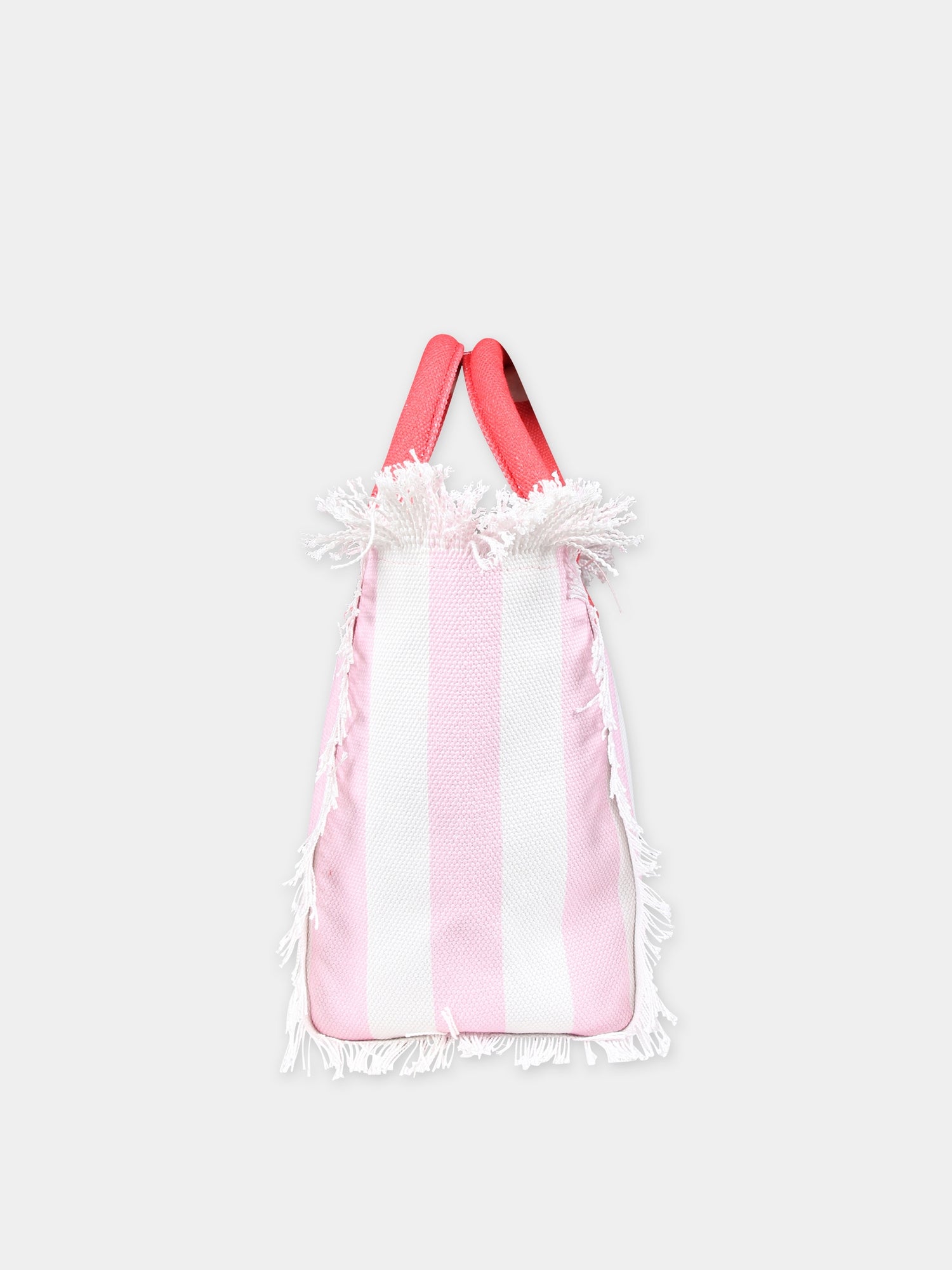 Borsa mare rosa per bambina con stampa fragola,Mc2 Saint Barth,COL0001 00350F