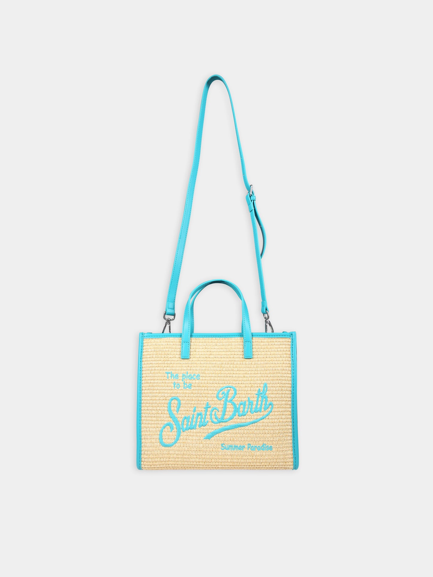 Borsa mare verde per bambina con logo,Mc2 Saint Barth,VVID001 00249F