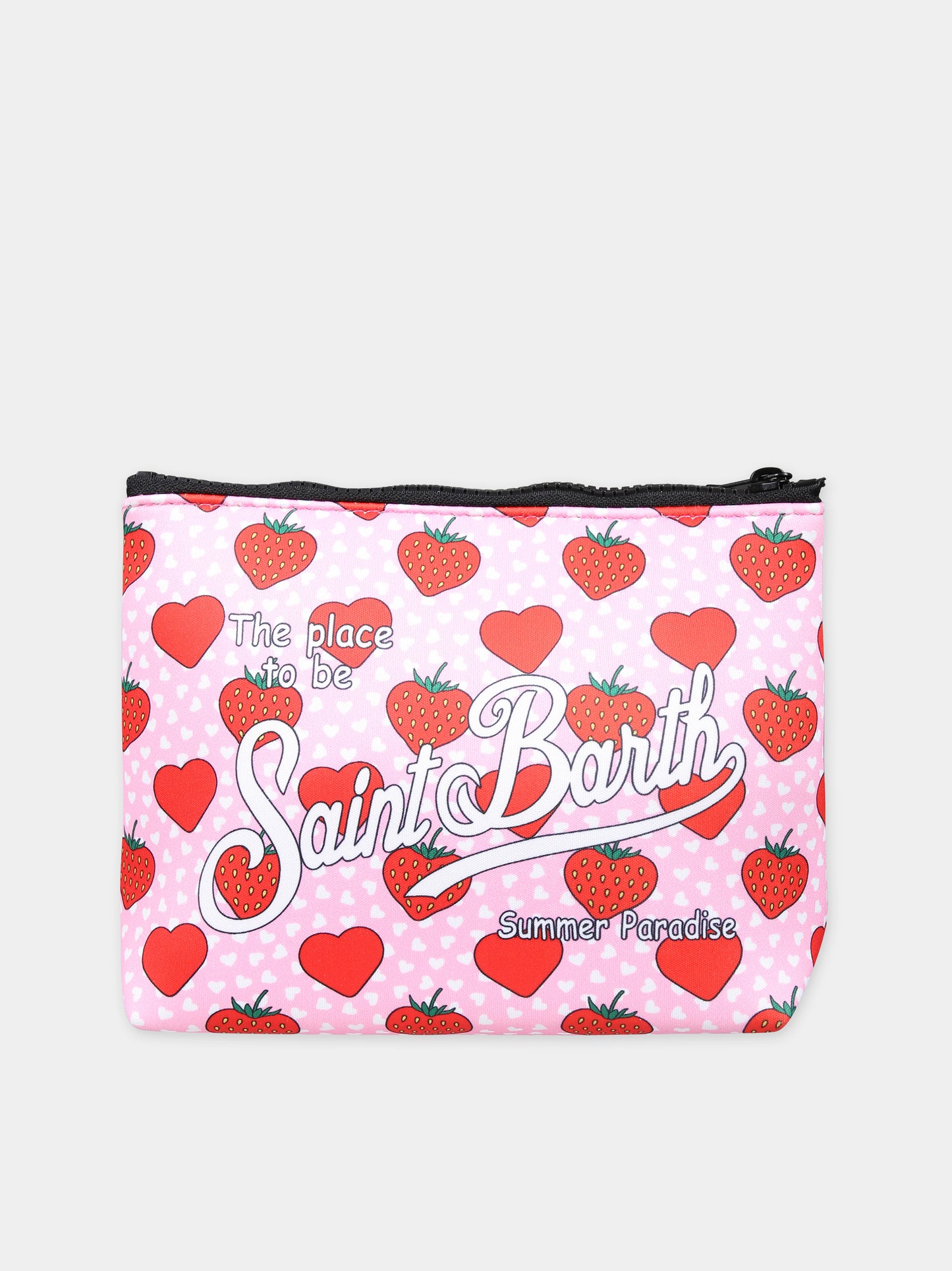 Pochette rosa per bambina con stampa fragola all-over,Mc2 Saint Barth,ALIN001 00543F