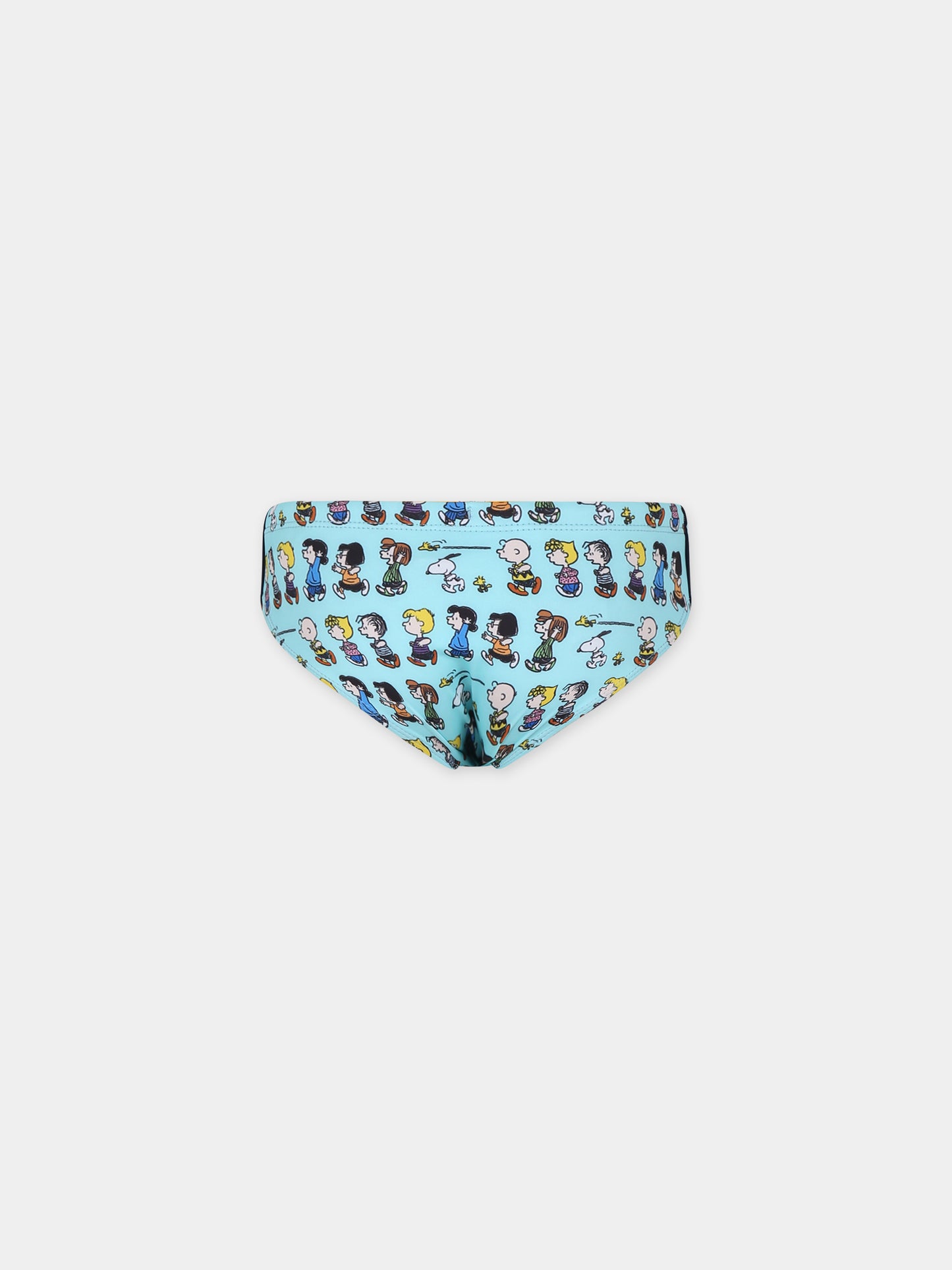 Slip mare celeste per bambino con stampa Peanuts,Mc2 Saint Barth,BIL0001 00714F