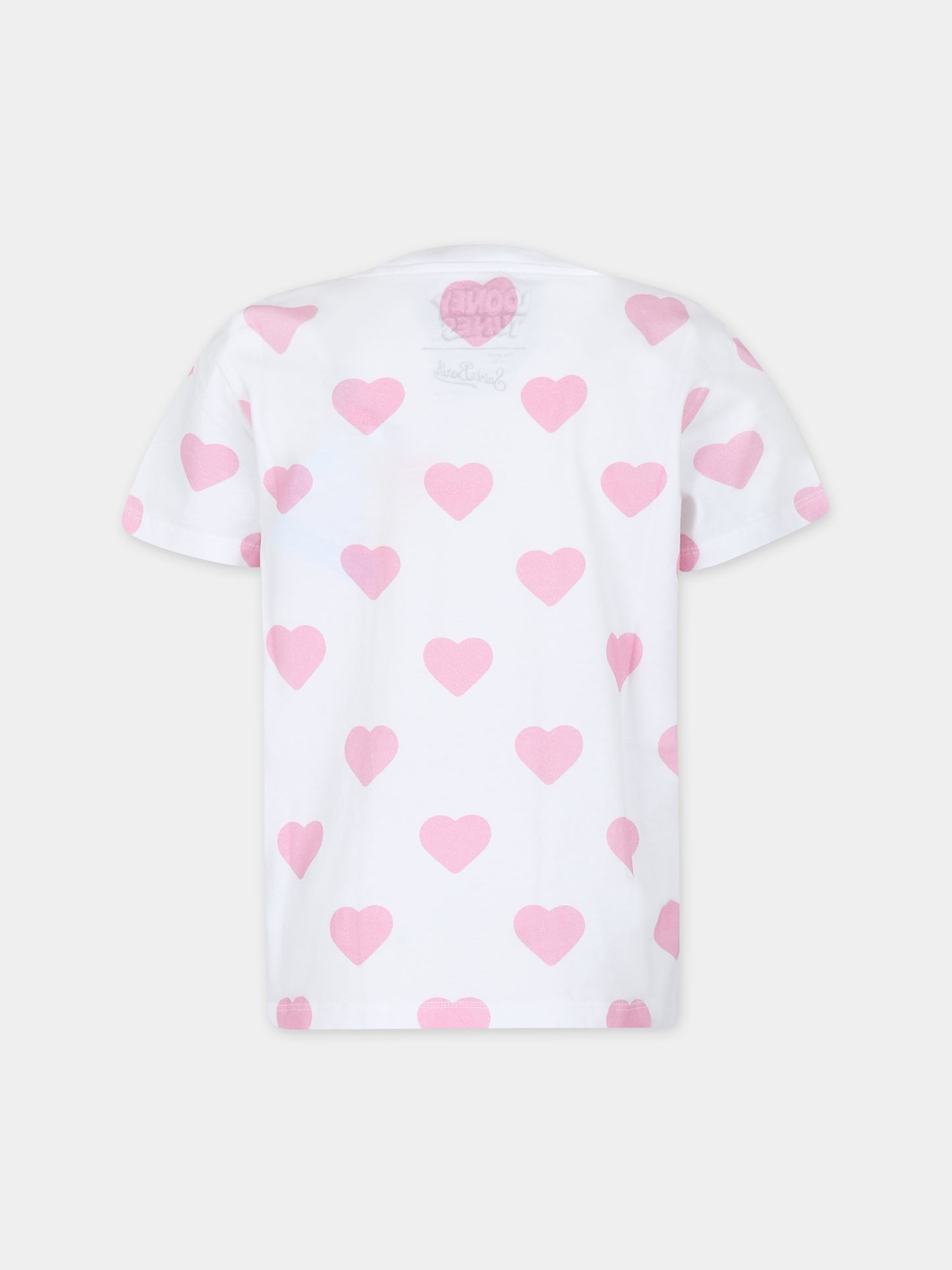 T-shirt bianca per bambina con stampa Looney Tunes,Mc2 Saint Barth,ELLY001 02028F