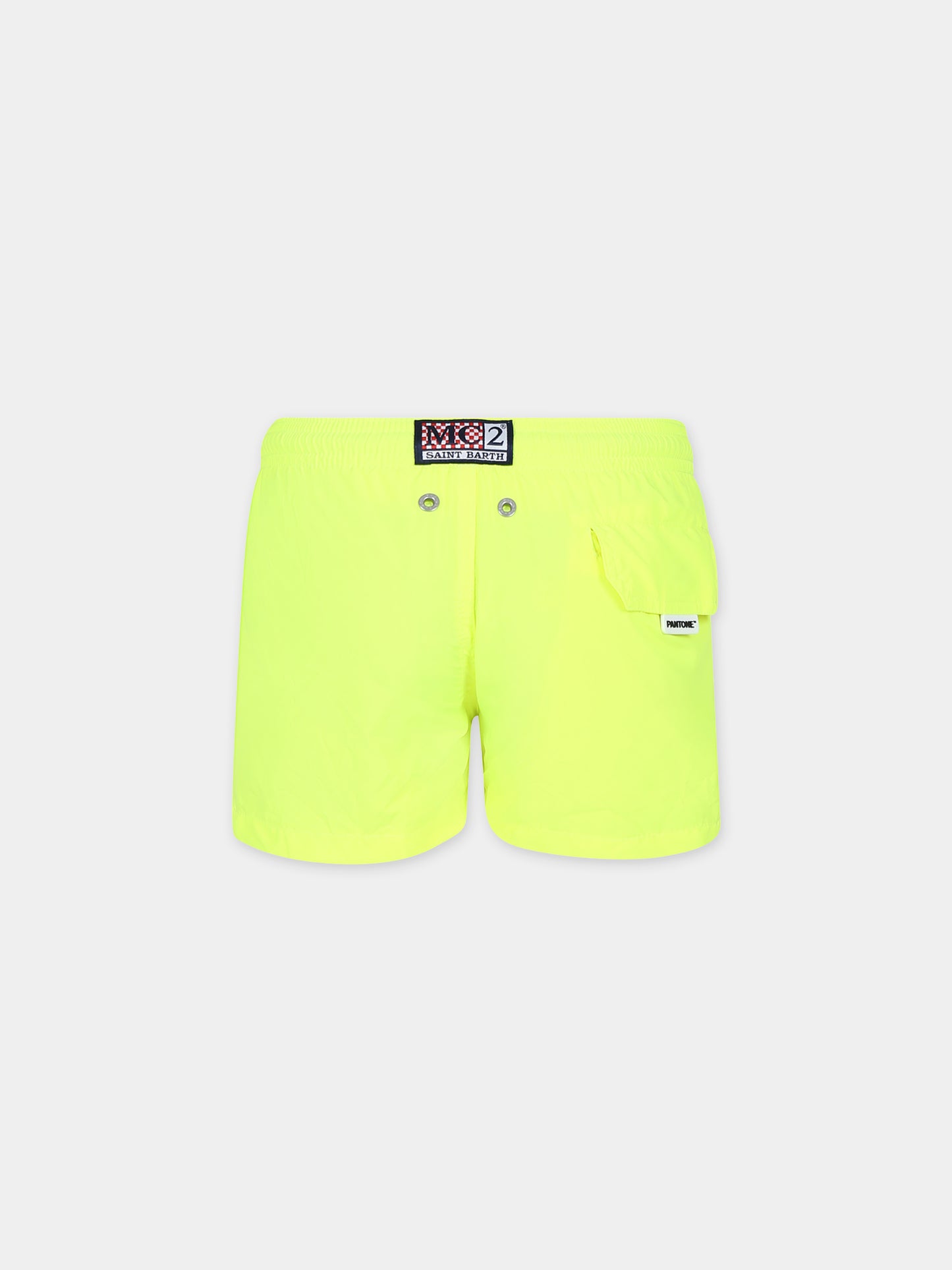 Boxer mare giallo per bambino con logo,Mc2 Saint Barth,JEA0012 01147F