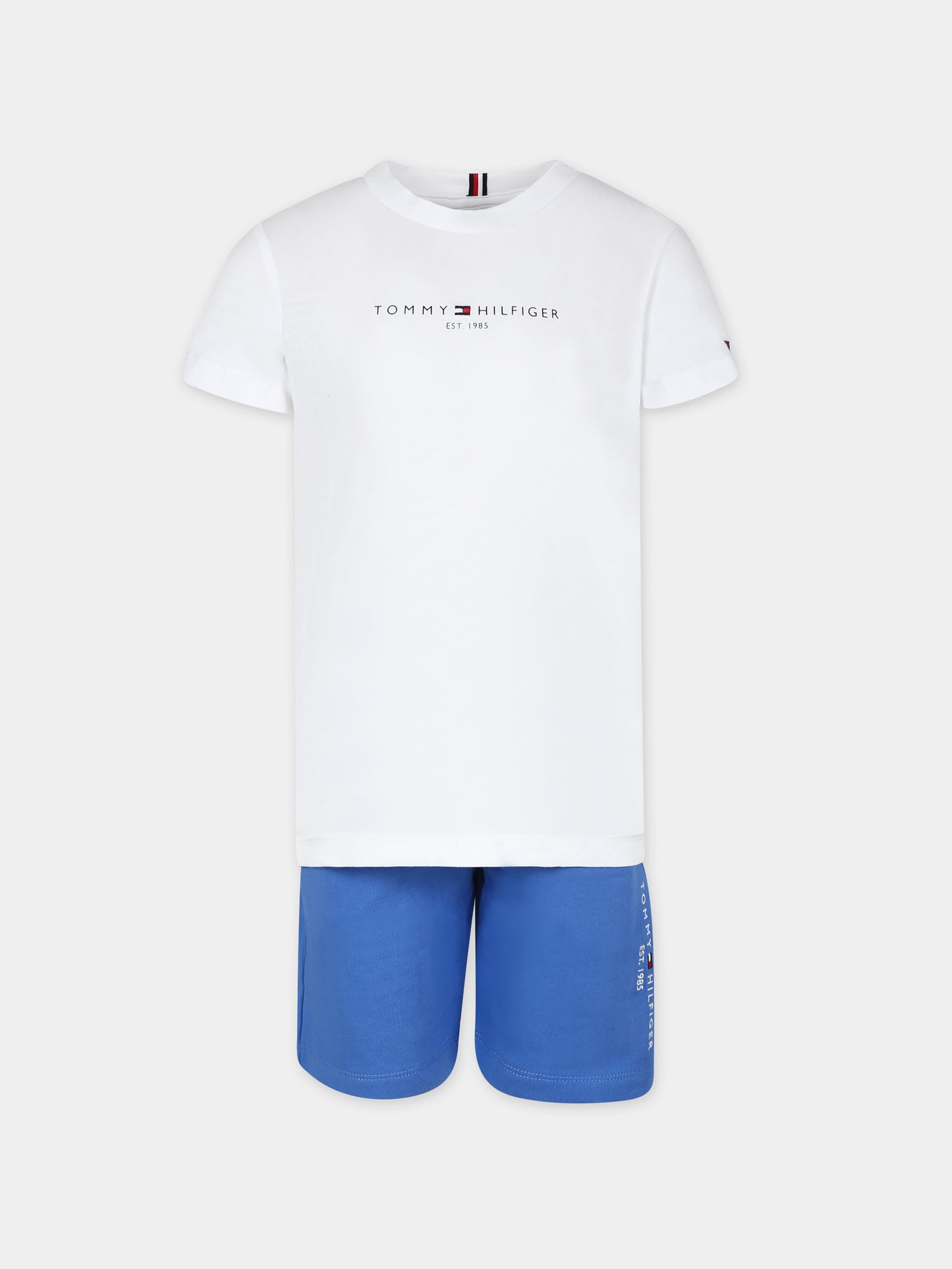 Completo bianco per bambino con logo,Tommy Hilfiger Junior,24STHKB0KB08829J C30