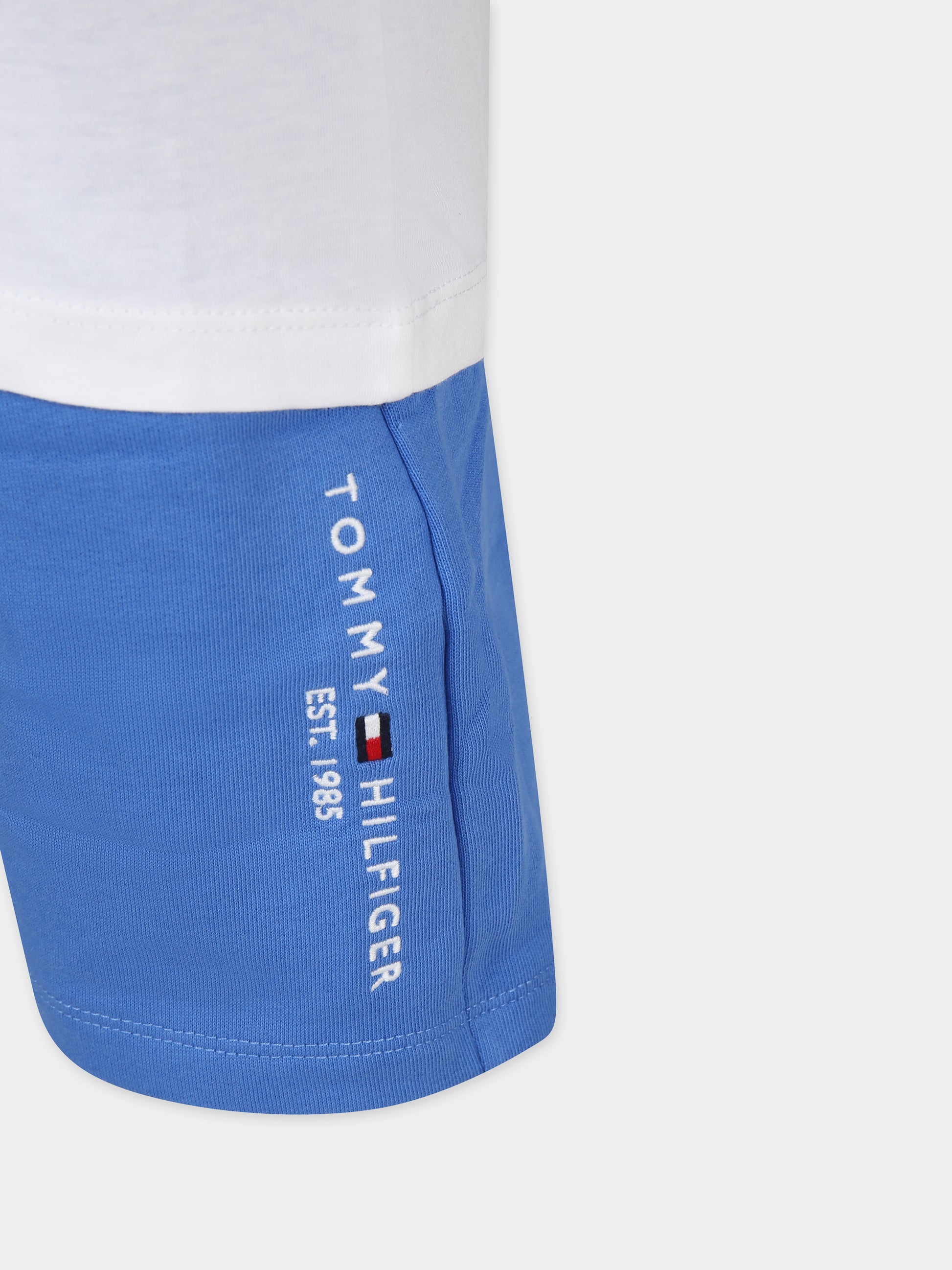 Completo bianco per bambino con logo,Tommy Hilfiger Junior,24STHKB0KB08829J C30