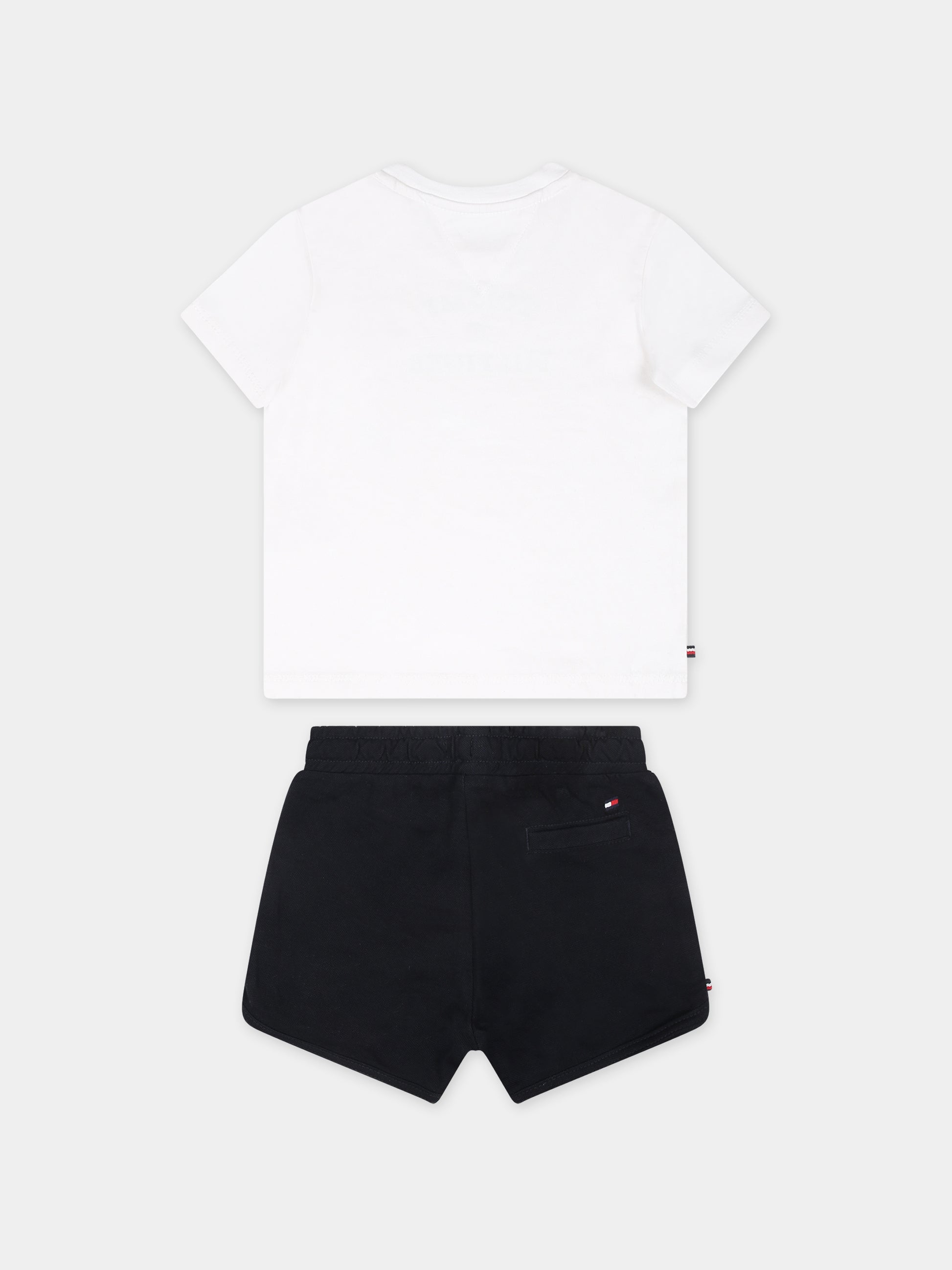 Completo bianco per neonato con logo,Tommy Hilfiger Junior,24STHKN0KN01812J YBR