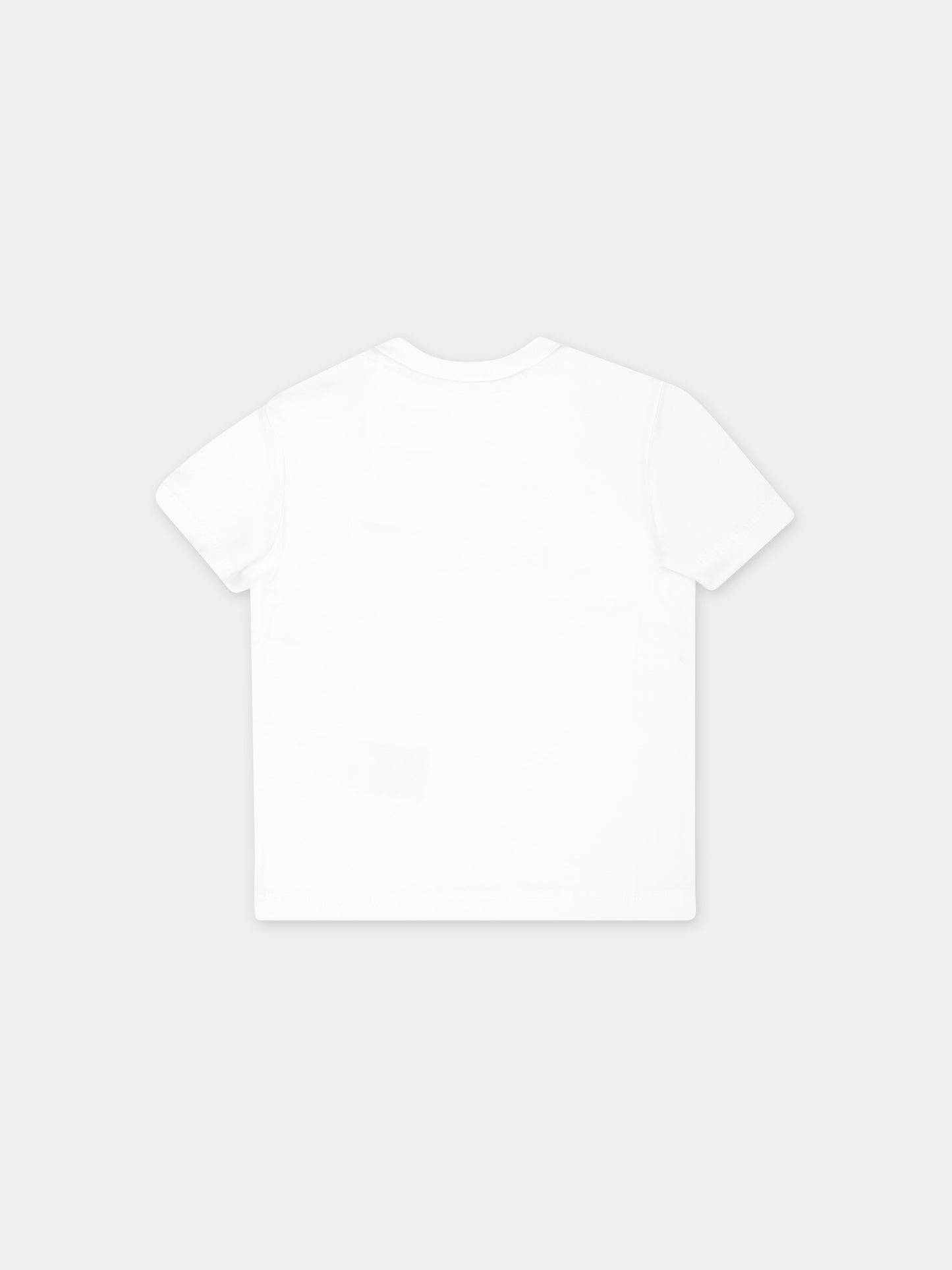 T-shirt bianca per neonato con logo,Tommy Hilfiger Junior,24STHKN0KN01805J YBR