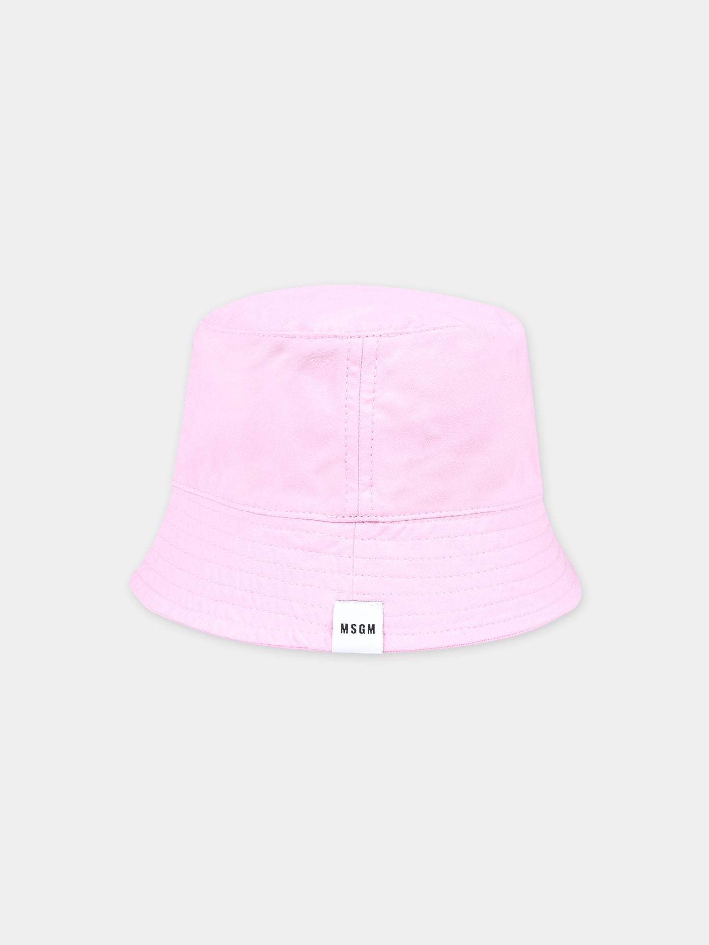 Cloche rosa per bambina con logo,Msgm Kids,MS029390 042