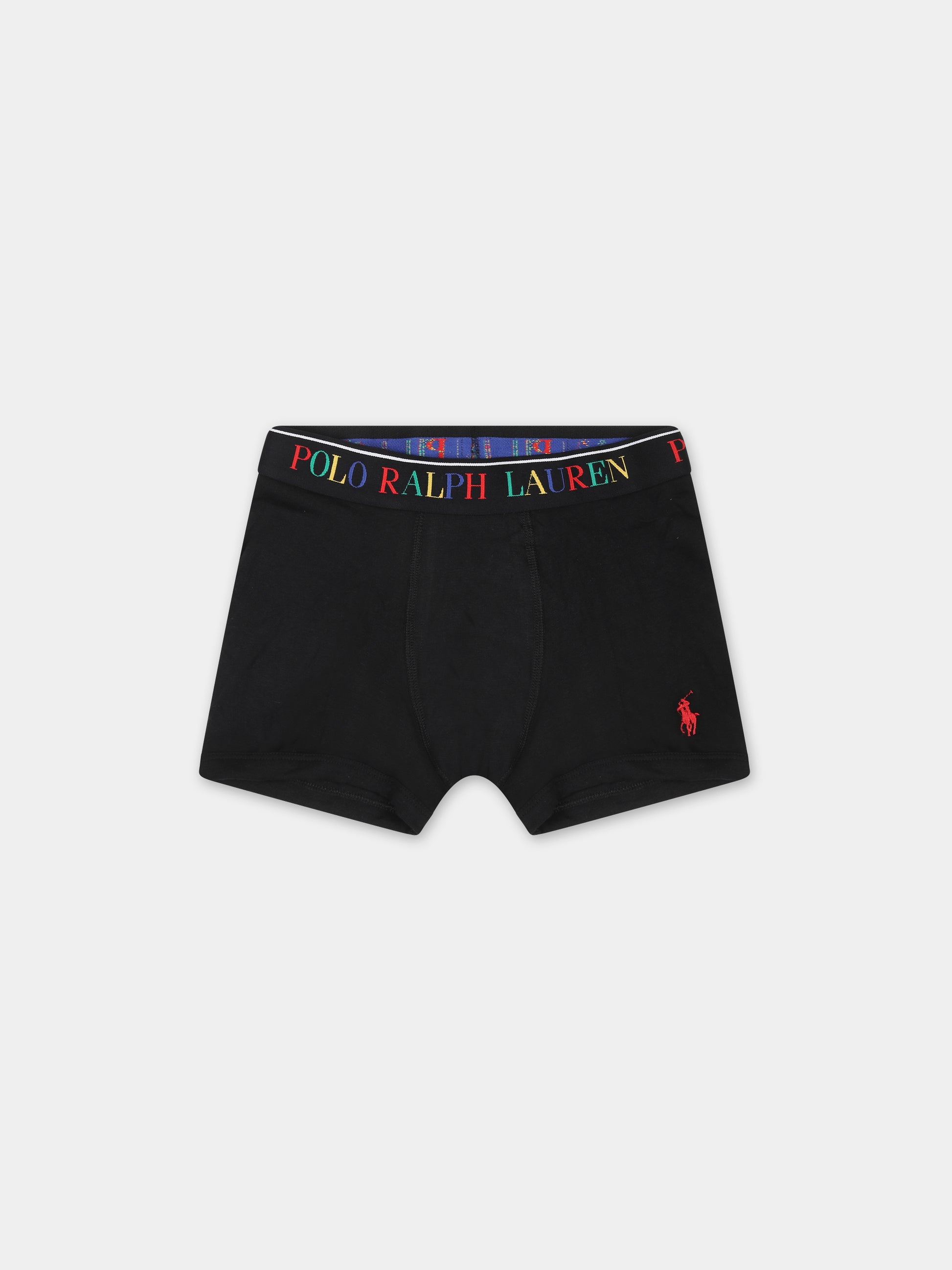 Set boxer multicolor per bambino con cavallino e logo,Ralph Lauren Kids,RL9P5015 9P5015 K0O
